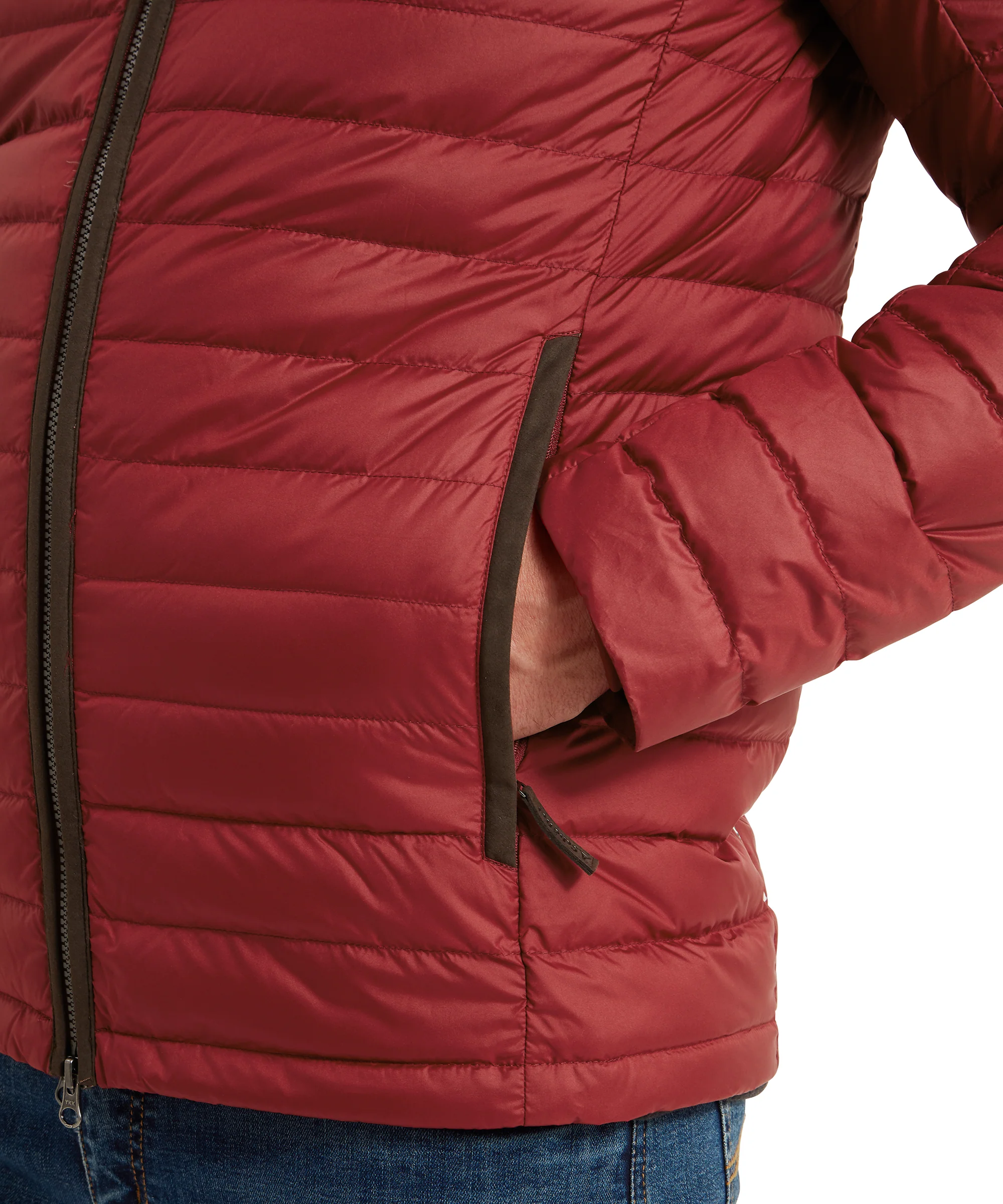 Hallaton Down Jacket - Chilli - Image 7