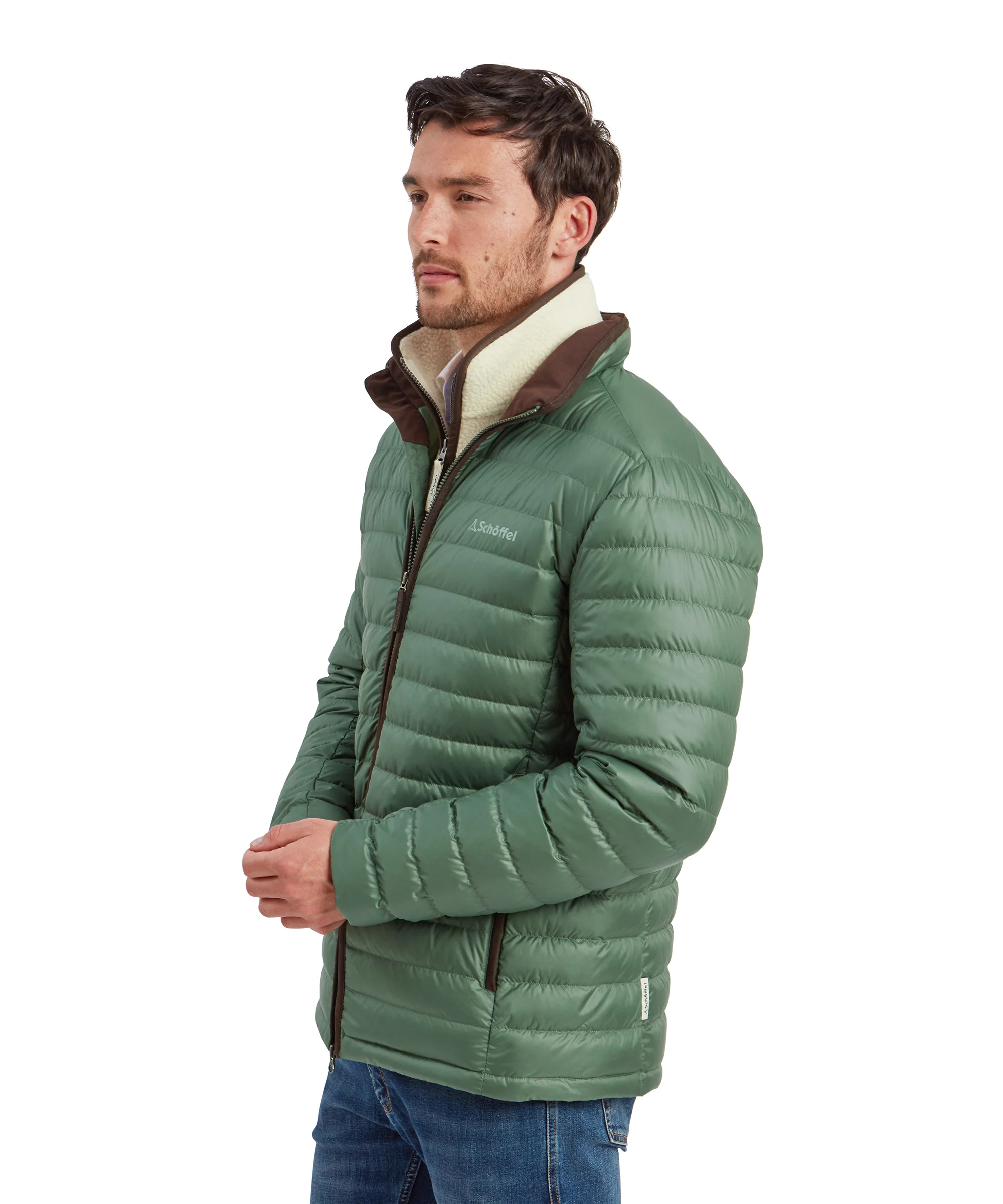 Hallaton Down Jacket - Pine Green - Image 5