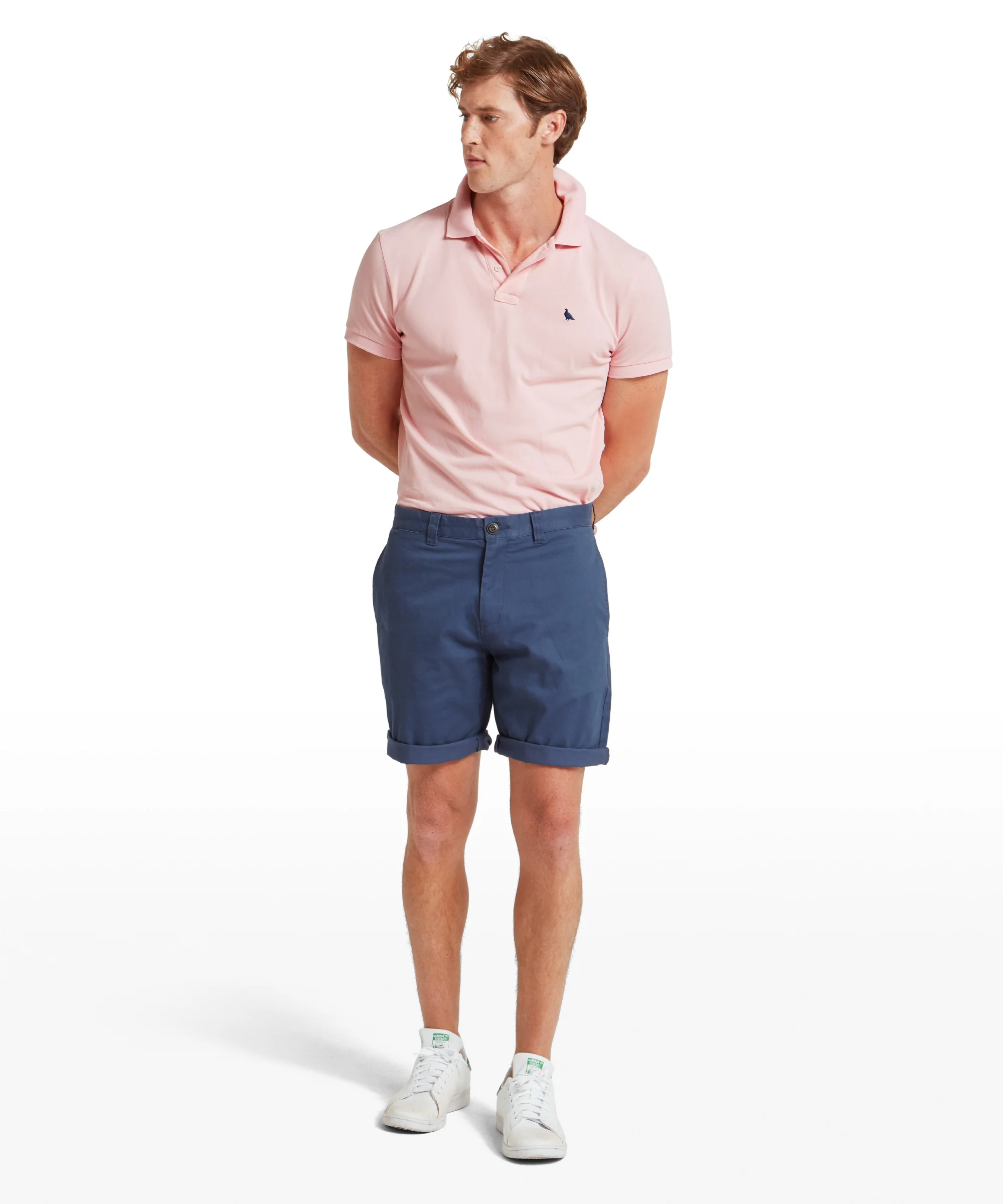 Harlech Chino Shorts - French Navy - Image 4