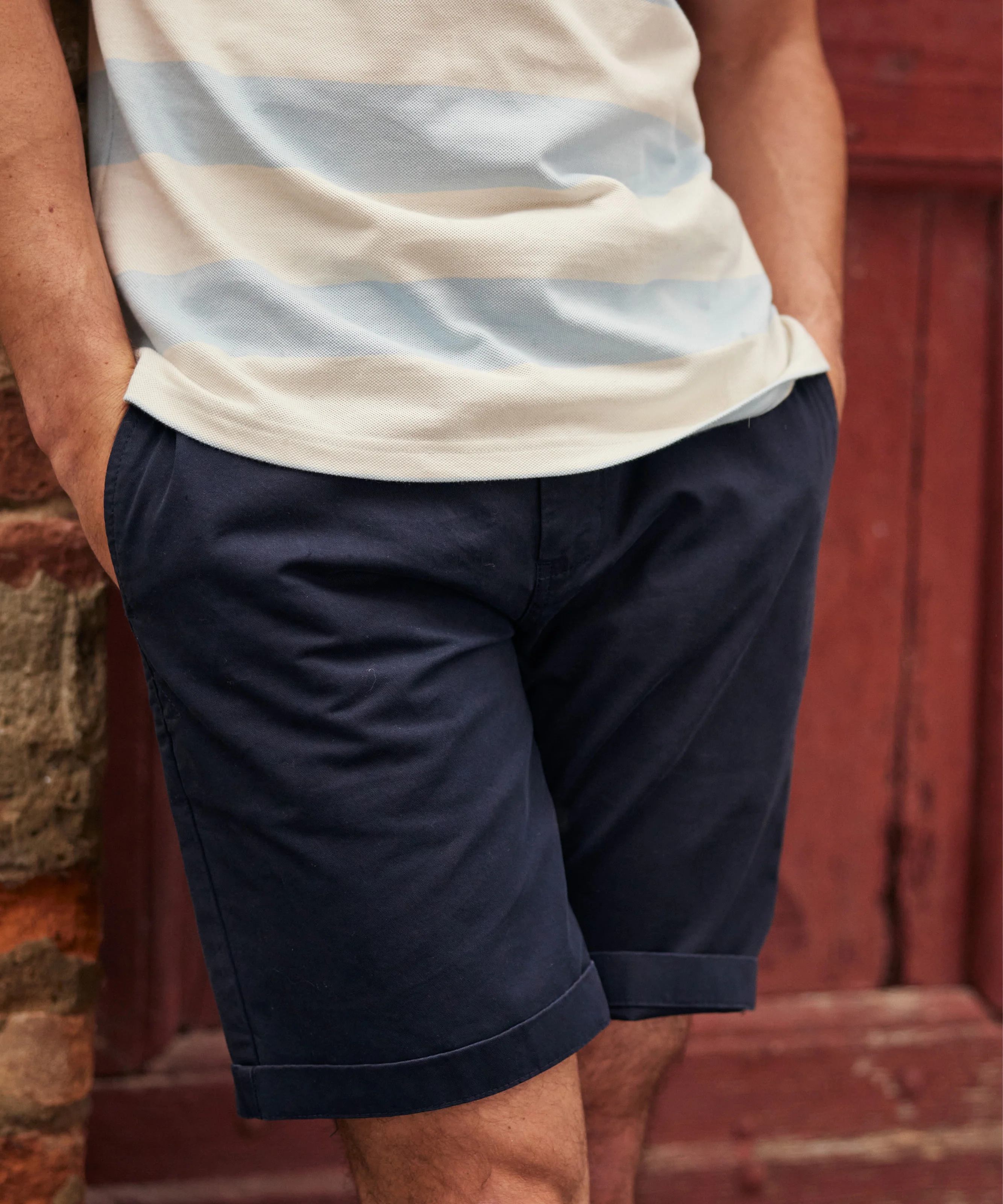 Harlech Chino Shorts - Navy - Image 2