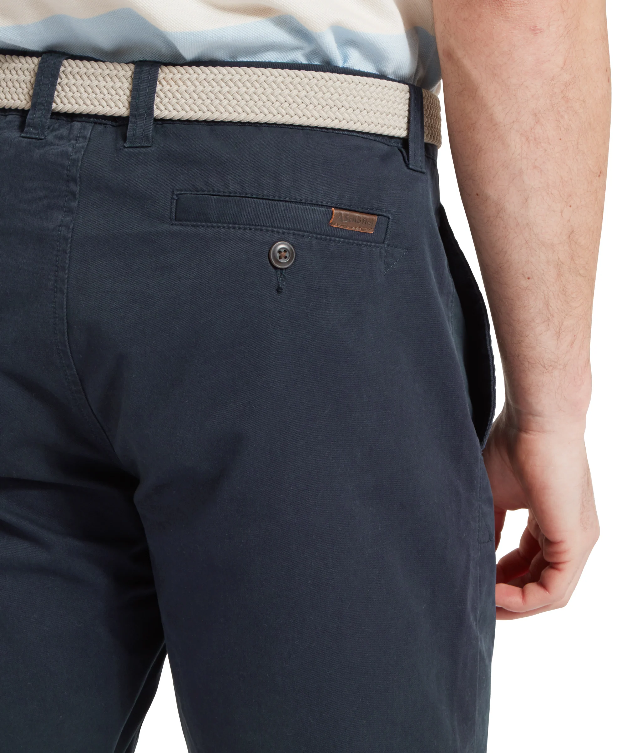 Harlech Chino Shorts - Navy - Image 7