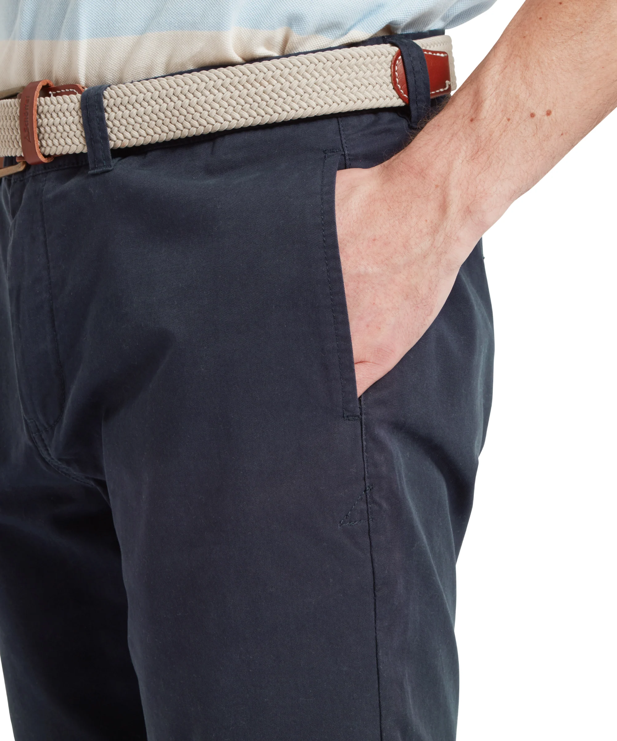 Harlech Chino Shorts - Navy - Image 8