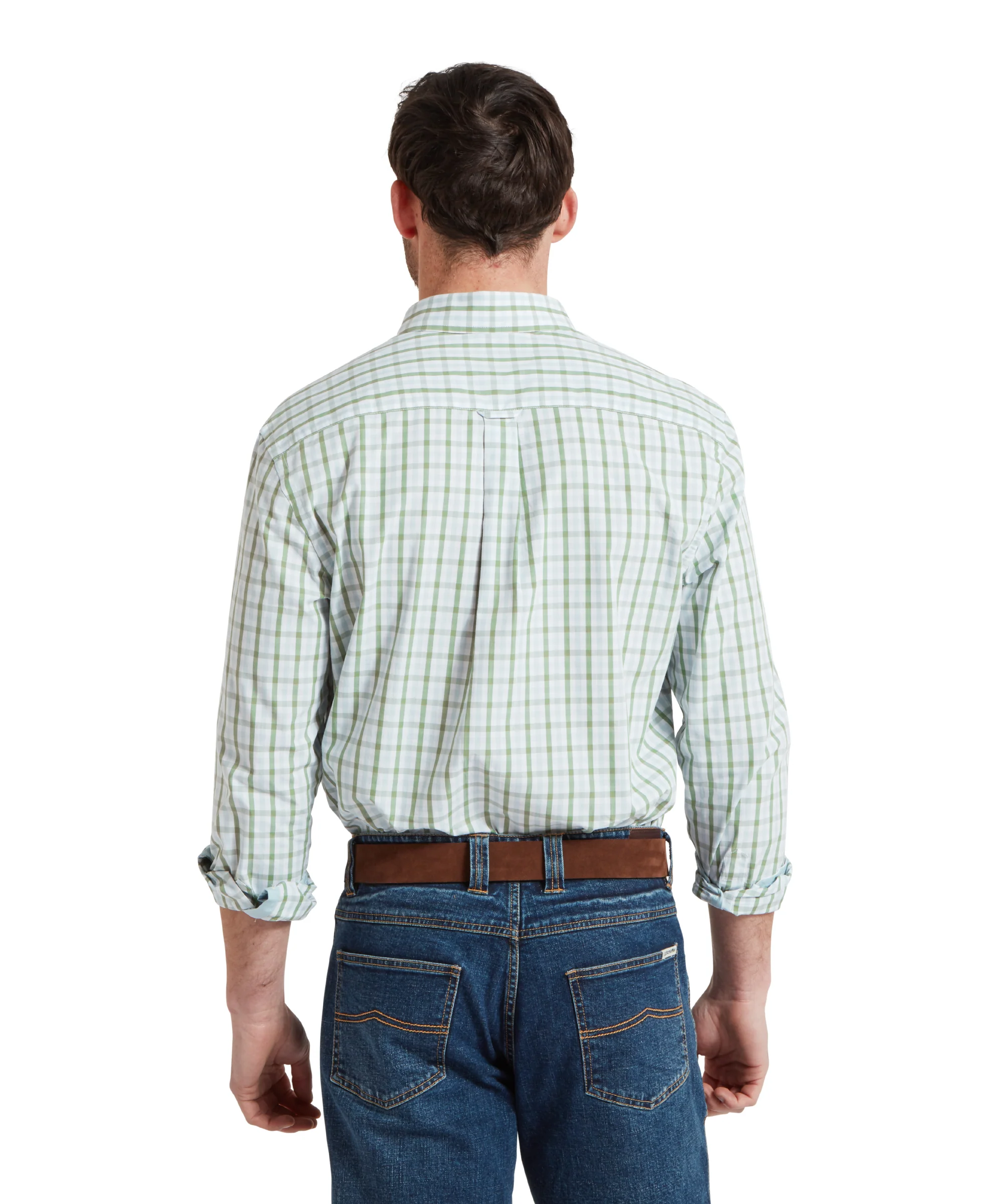 Hebden Tailored Shirt - Green/Blue - Image 5