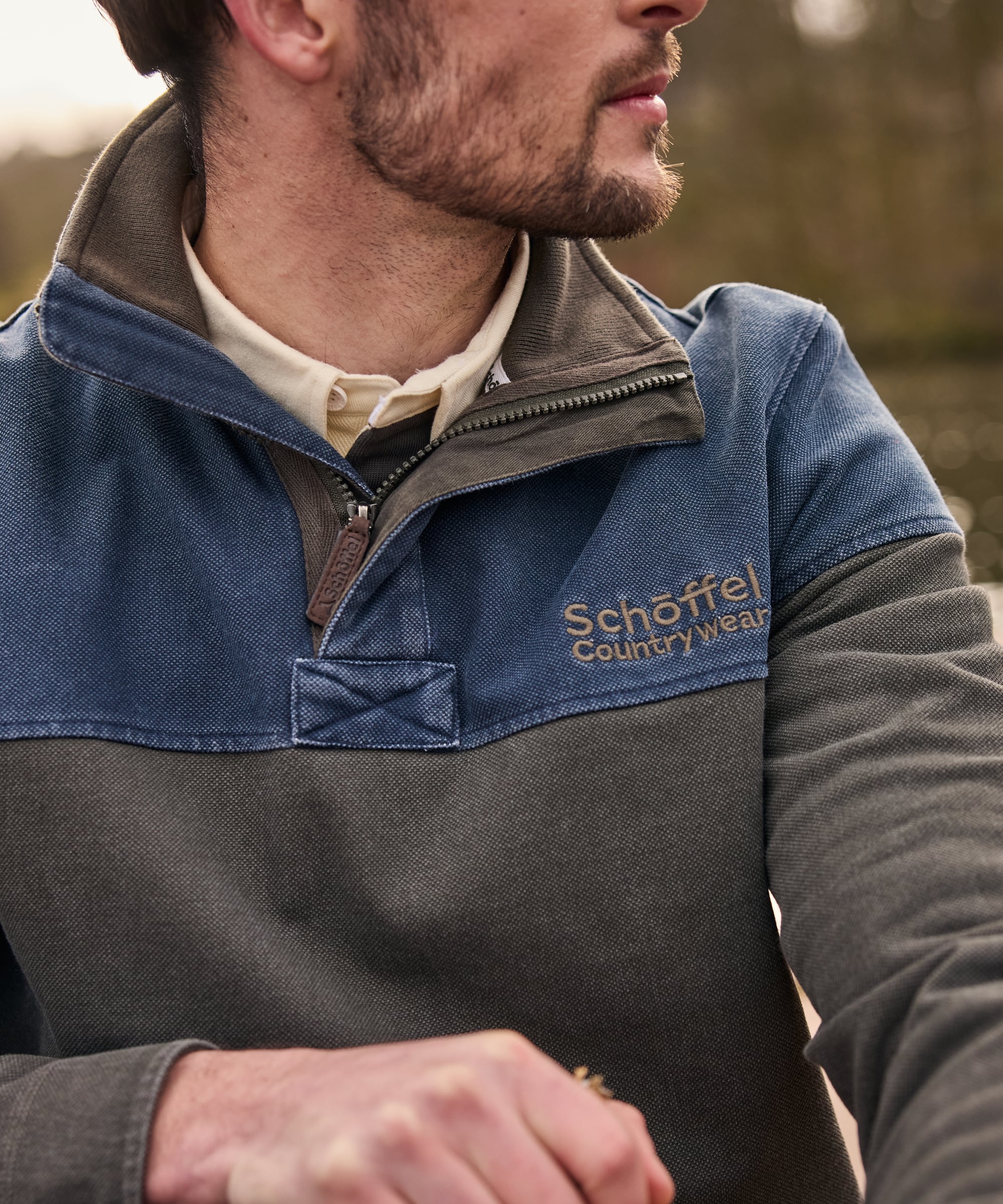 Helford Heritage Sweatshirt - Peat Green - Image 10