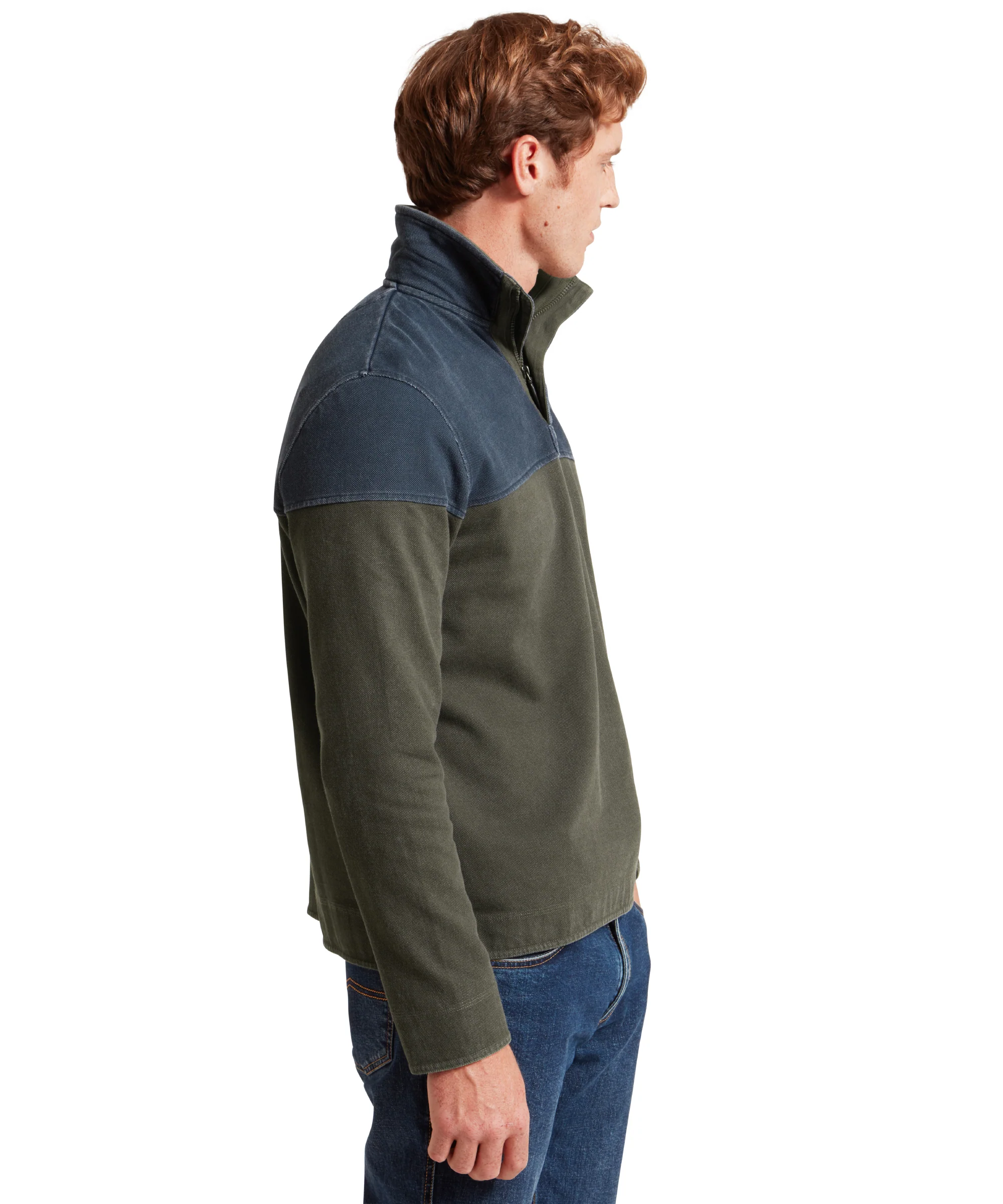 Helford Heritage Sweatshirt - Peat Green - Image 5