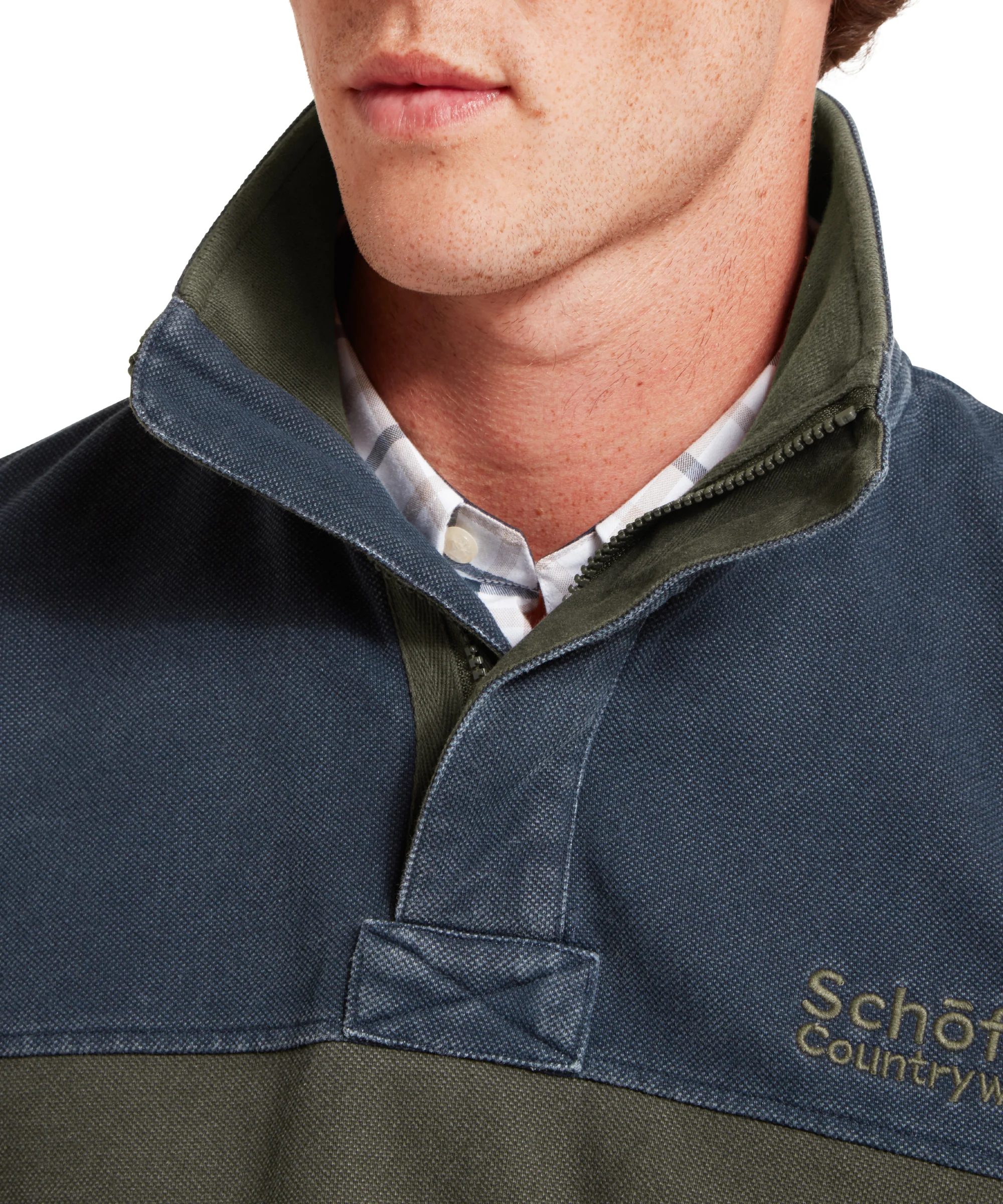 Helford Heritage Sweatshirt - Peat Green - Image 8