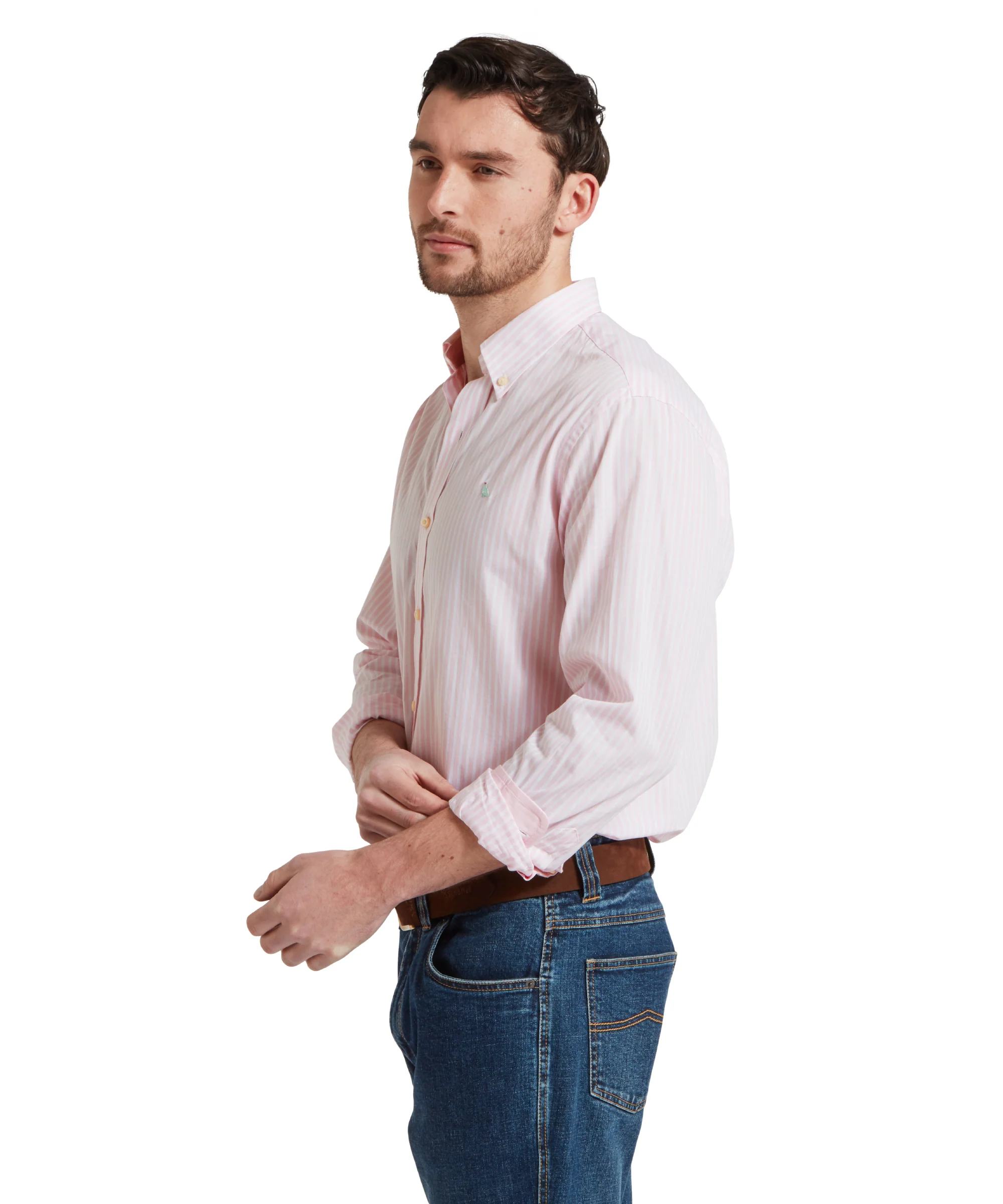 Holme Striped Shirt - Mauve Blush - Image 4