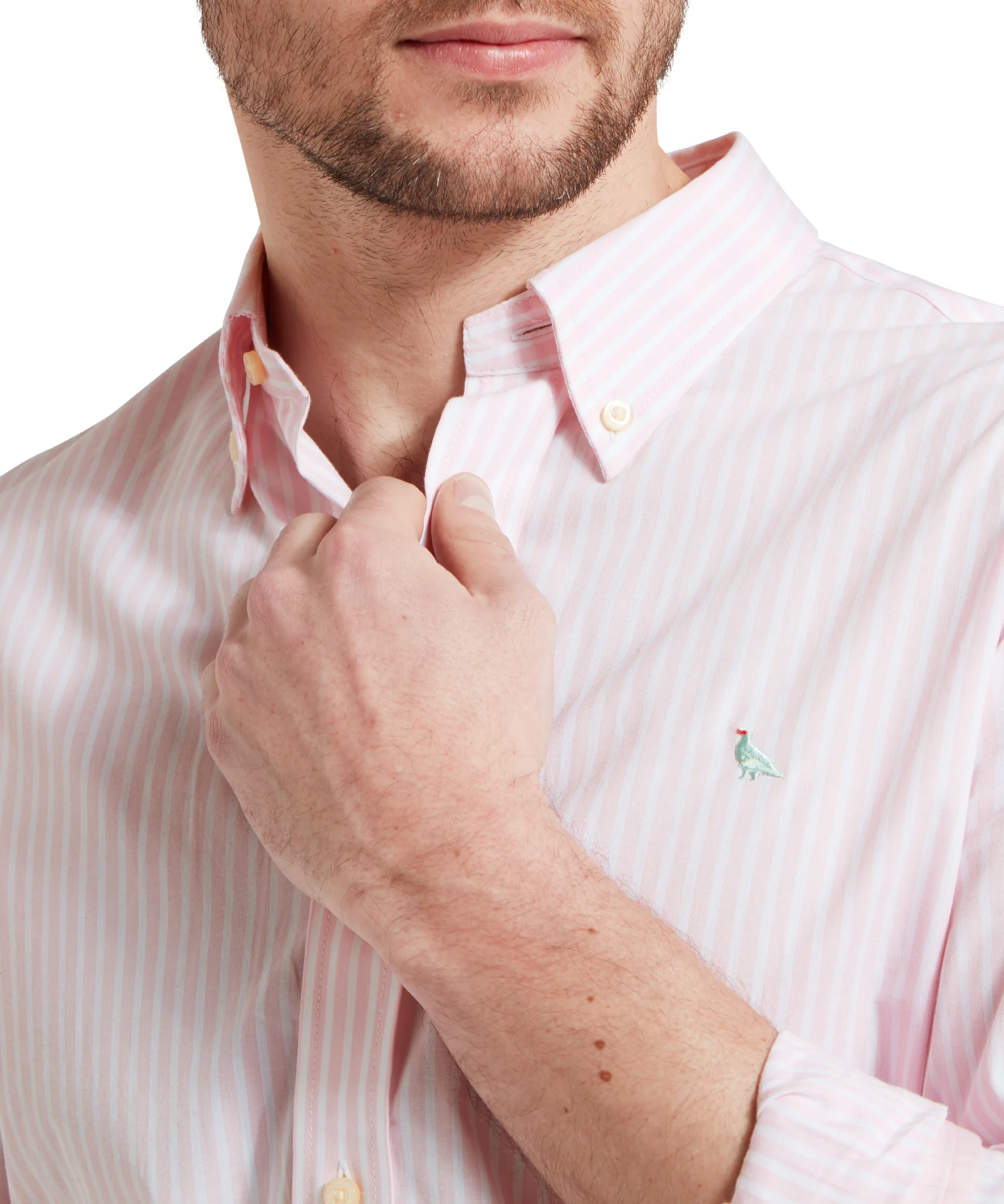 Holme Striped Shirt - Mauve Blush - Image 6