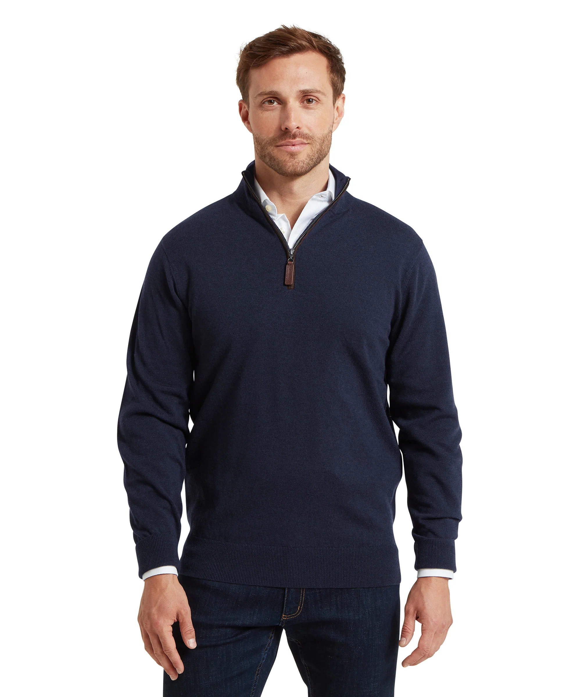 Jura Quarter Zip Jumper - Navy - Image 3