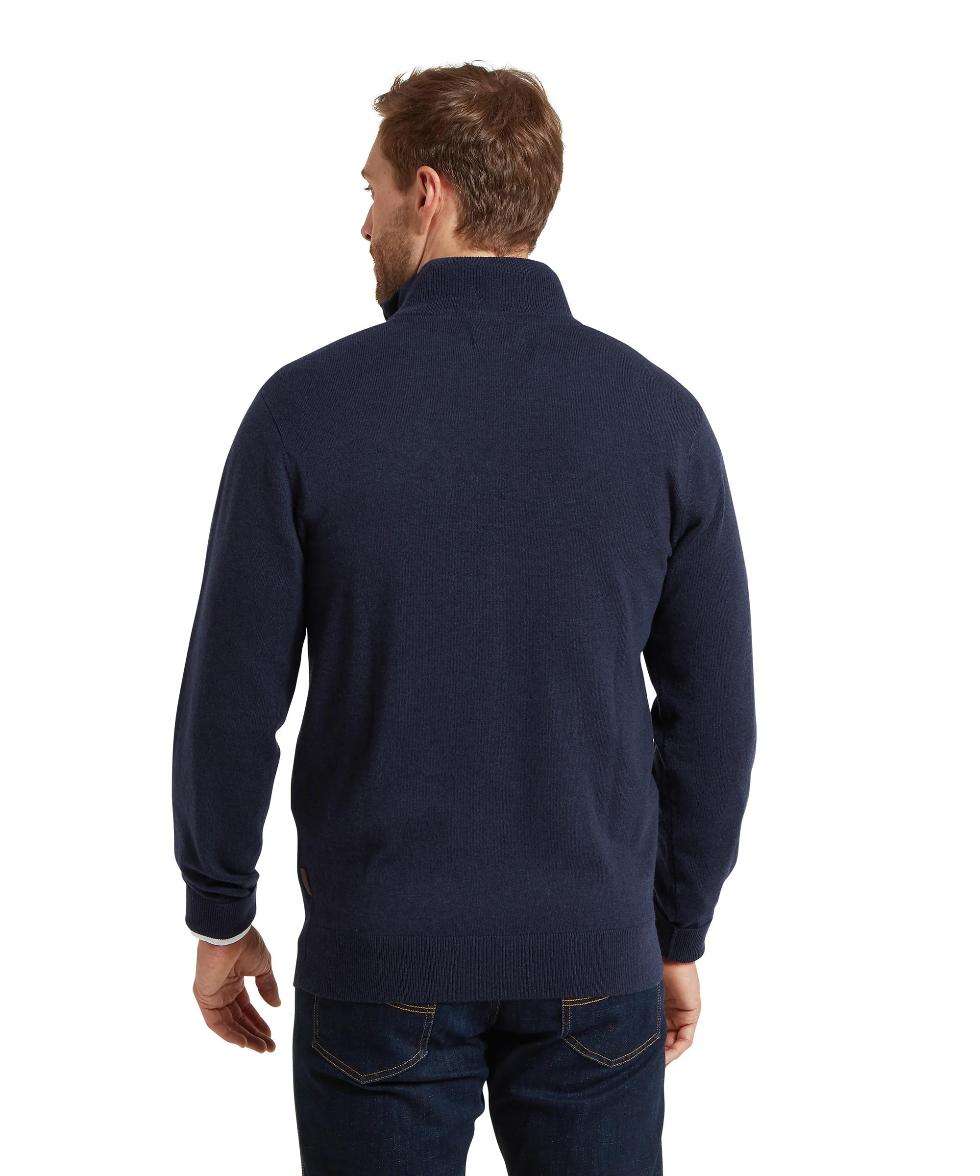 Jura Quarter Zip Jumper - Navy - Image 6