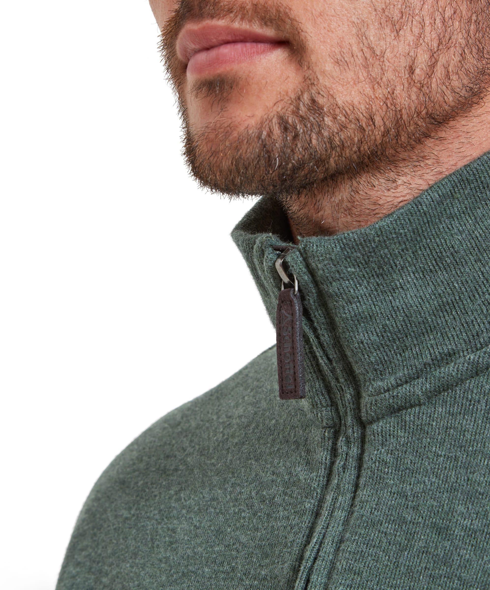 Kingsbridge Quarter Zip Jumper - Country Green - Image 5