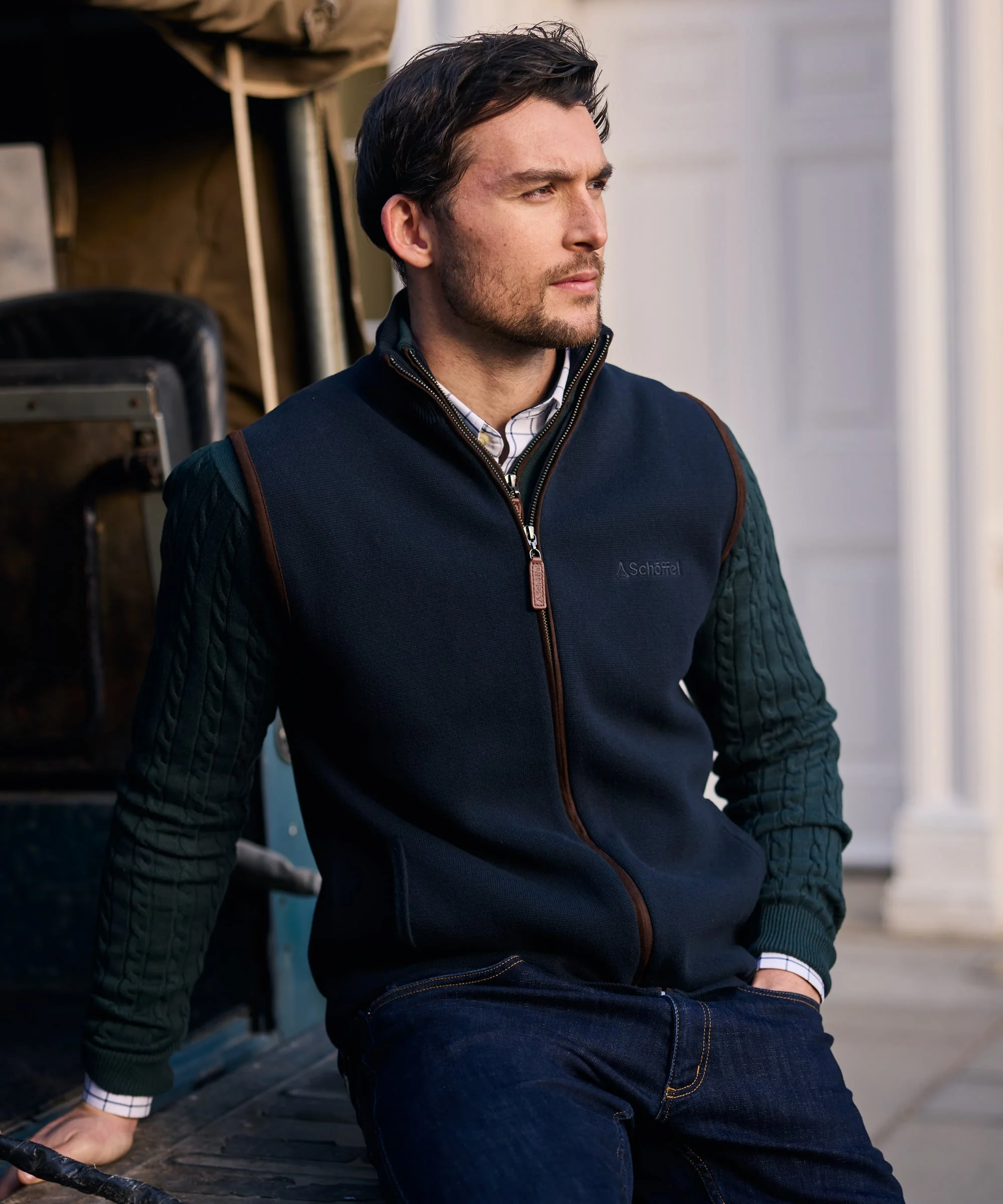 Marlow Gilet - Navy - Image 2