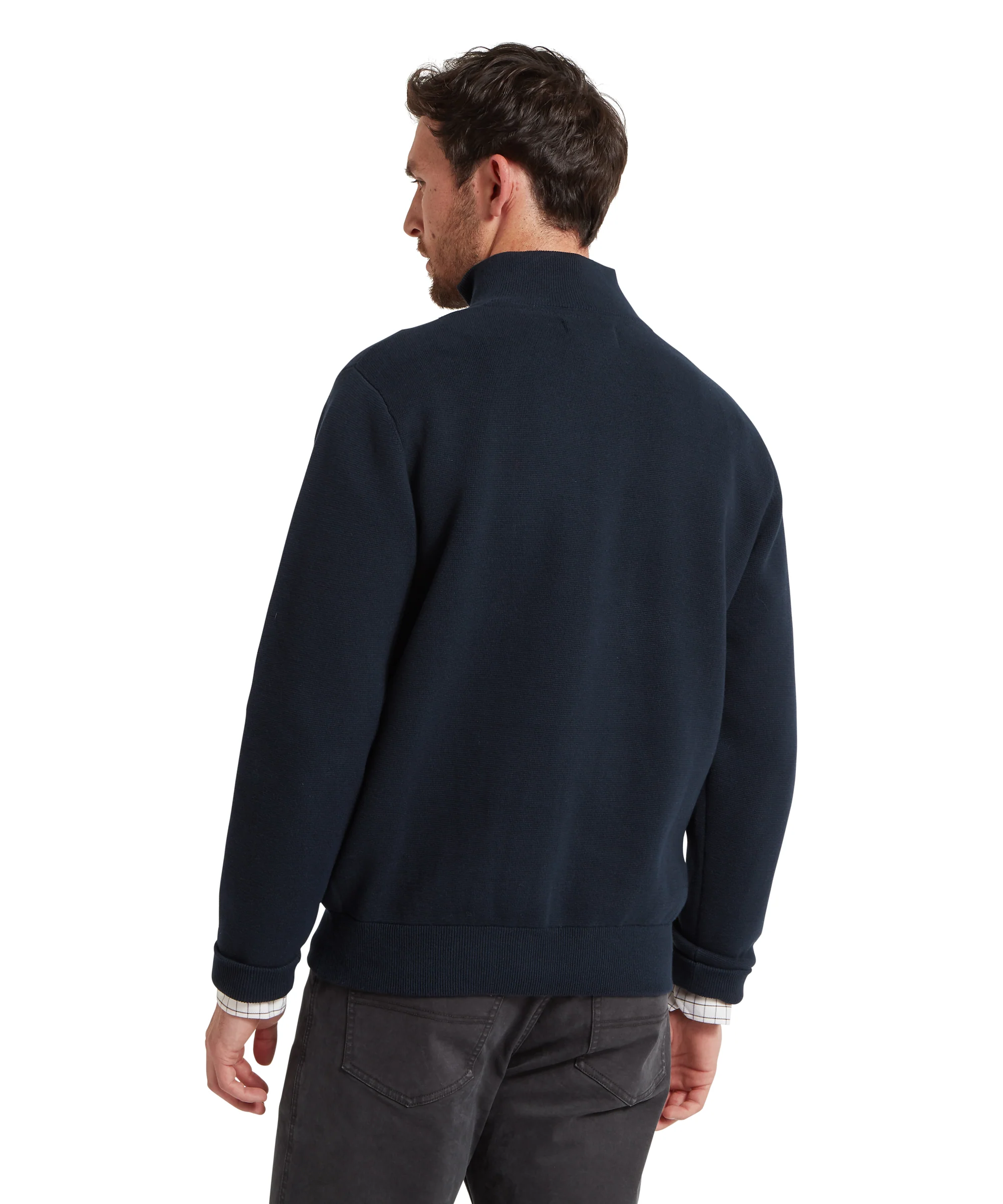 Marlow Quarter Zip Jumper - Navy - Image 5