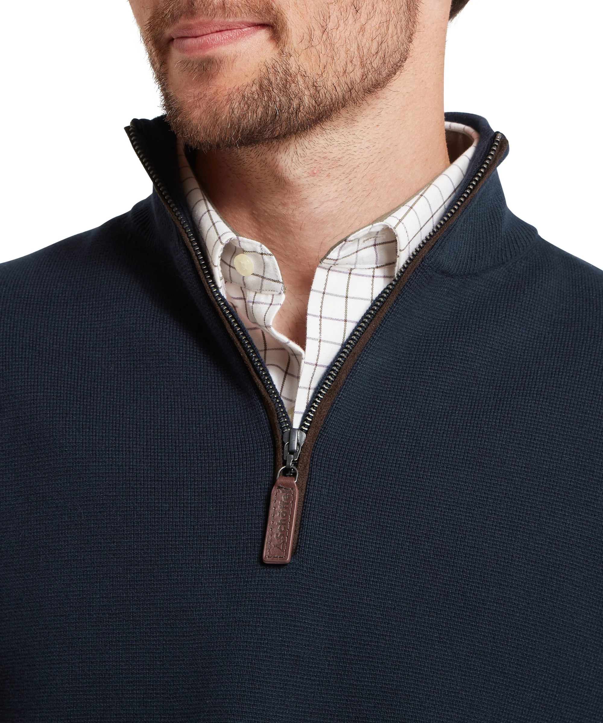 Marlow Quarter Zip Jumper - Navy - Image 6