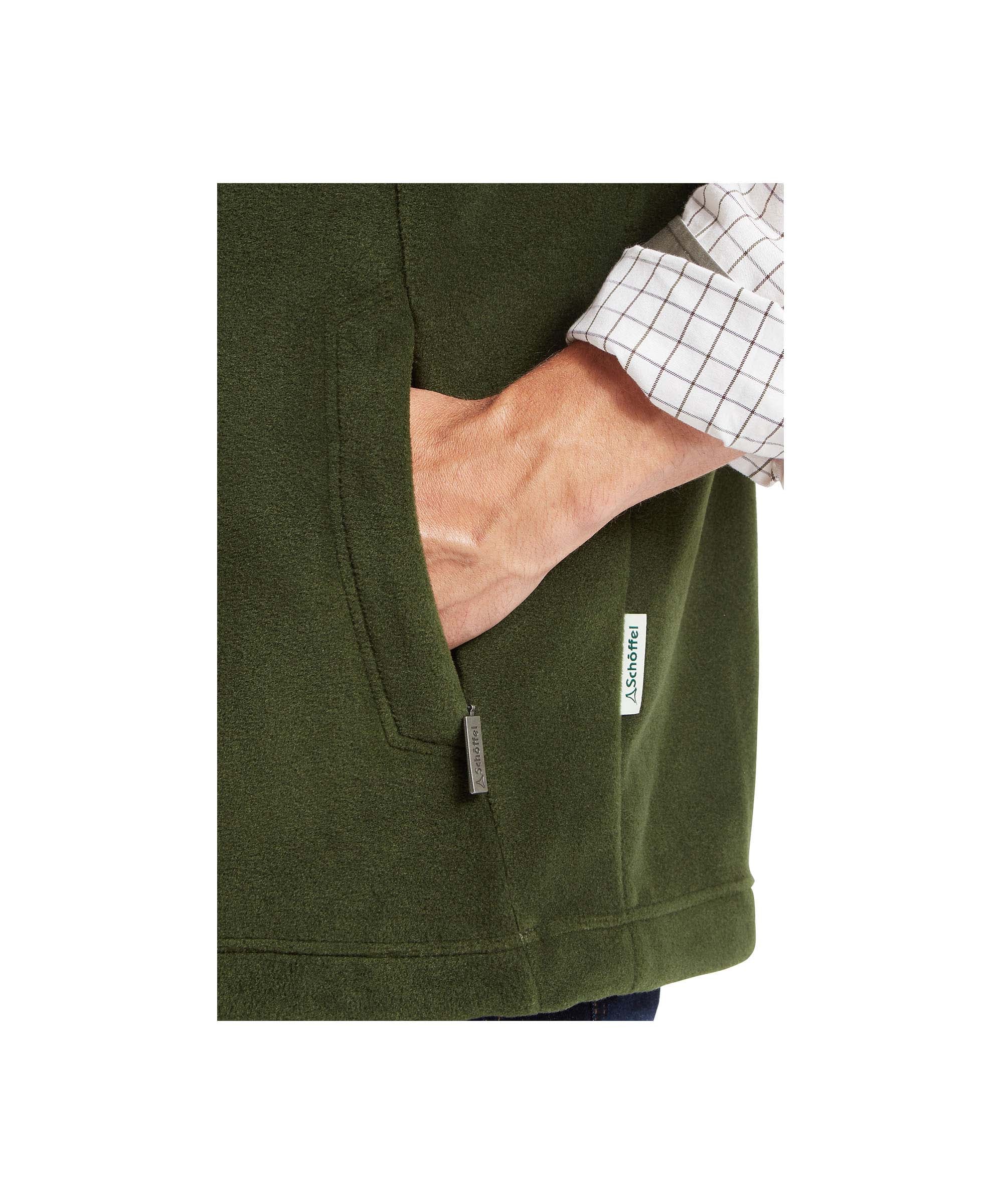 Oakham Fleece Gilet - Forest - Image 3