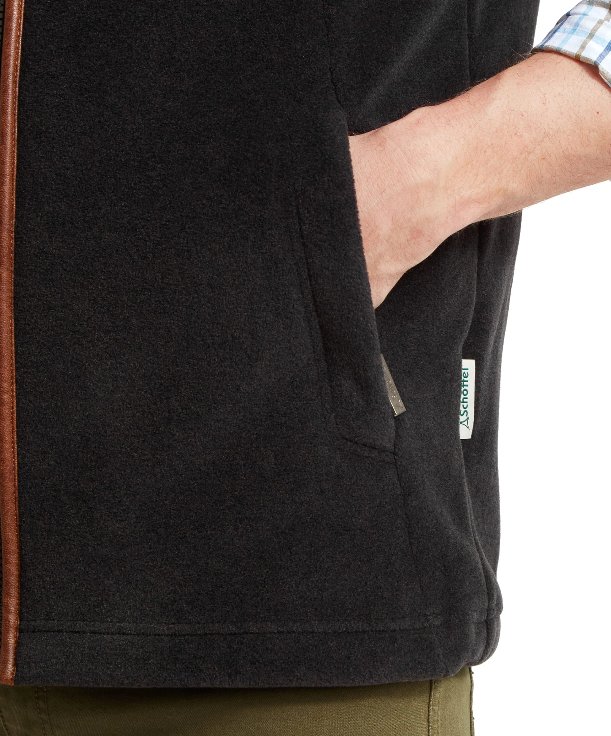 Oakham Fleece Gilet - Gunmetal - Image 7