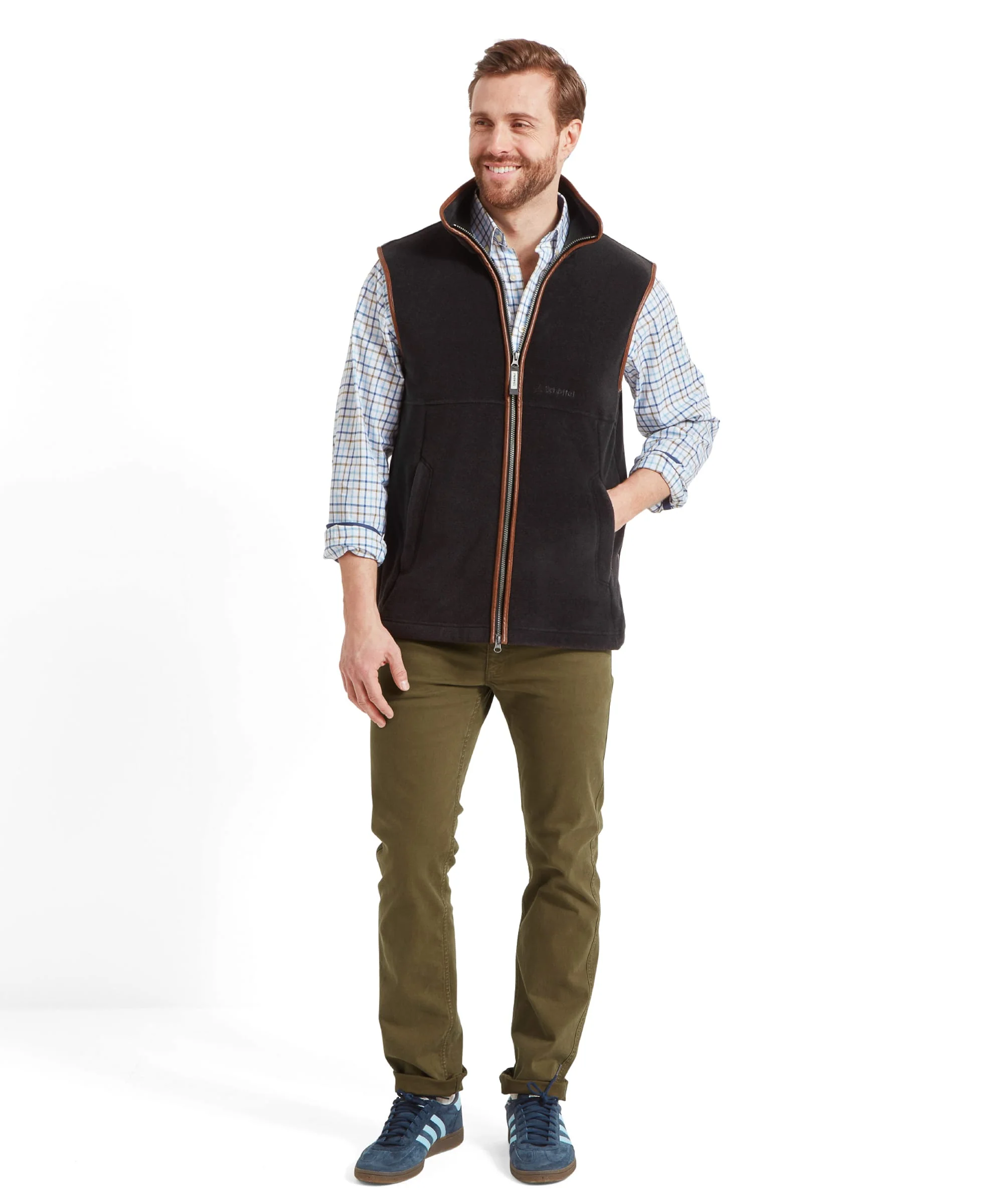 Oakham Fleece Gilet - Gunmetal - Image 9