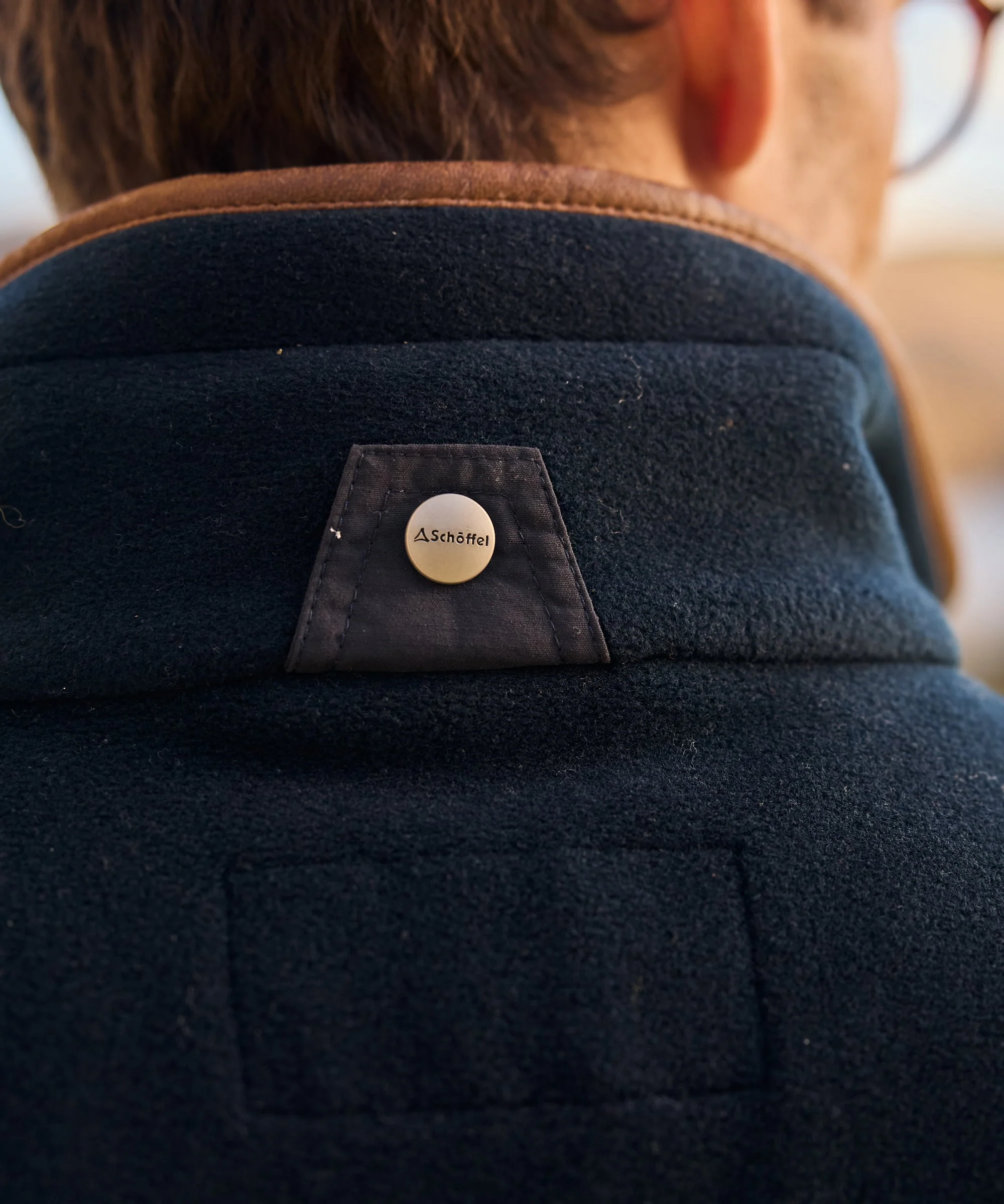 Oakham Fleece Gilet - Navy - Image 11