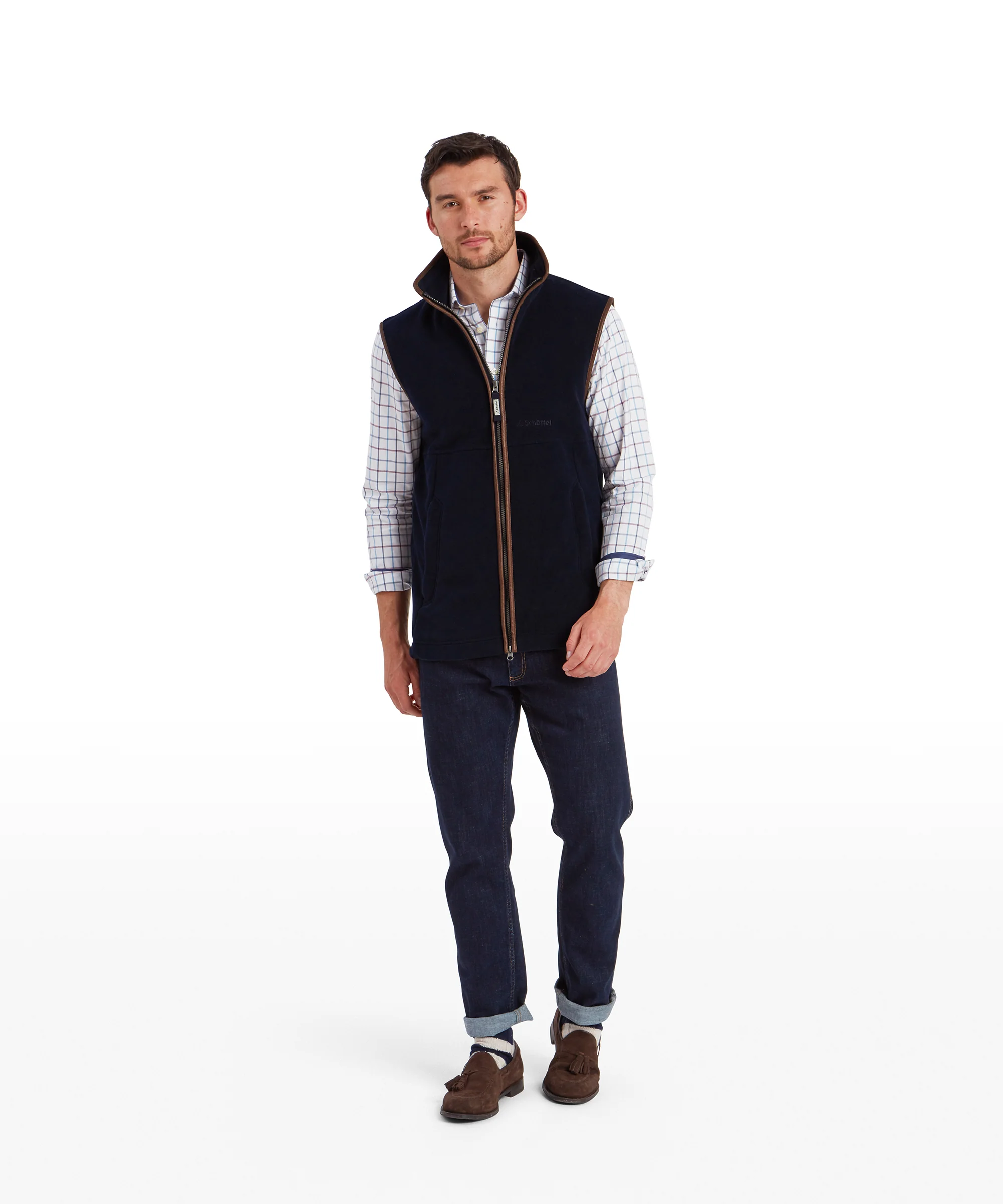 Oakham Fleece Gilet - Navy - Image 4