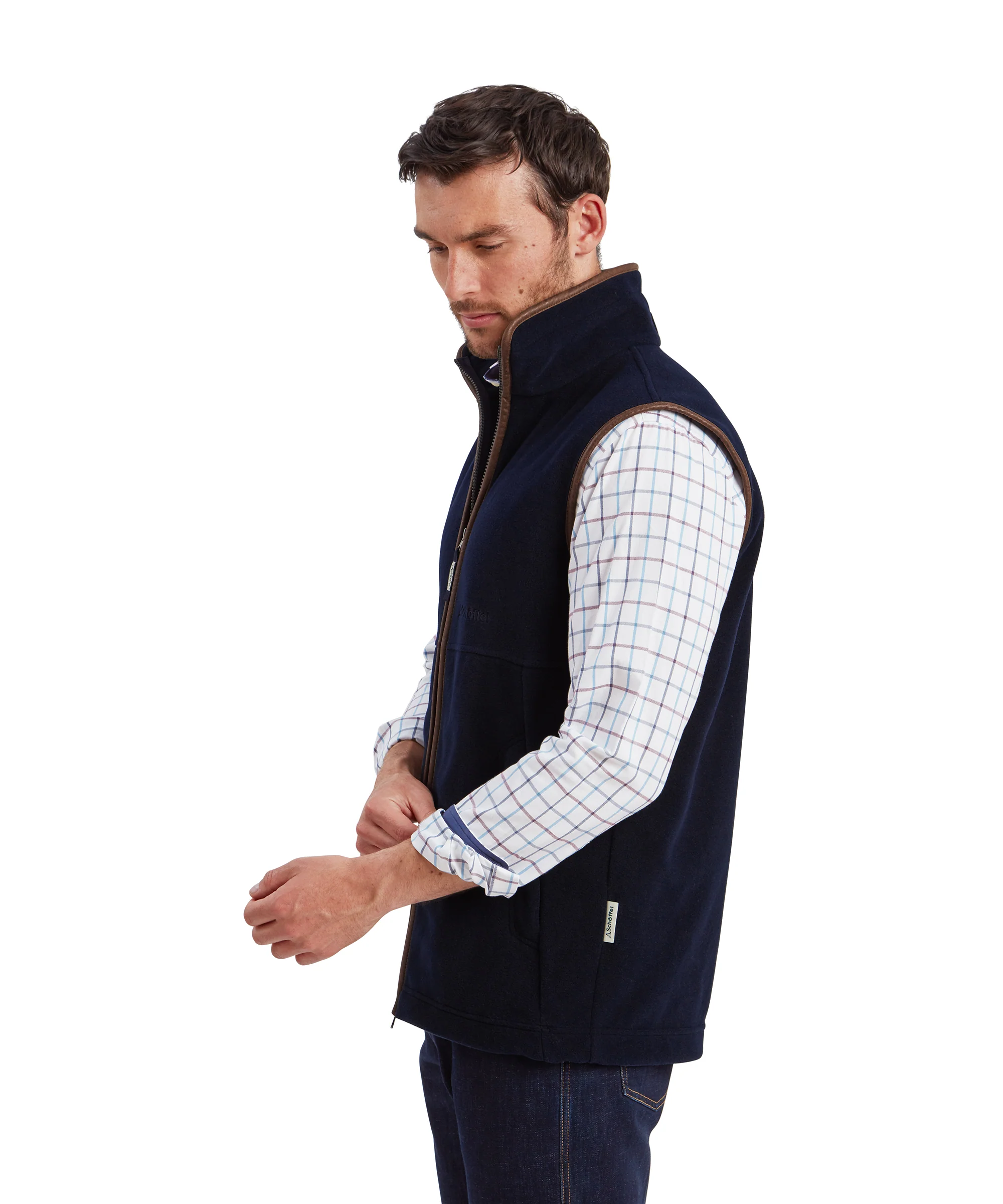 Oakham Fleece Gilet - Navy - Image 5
