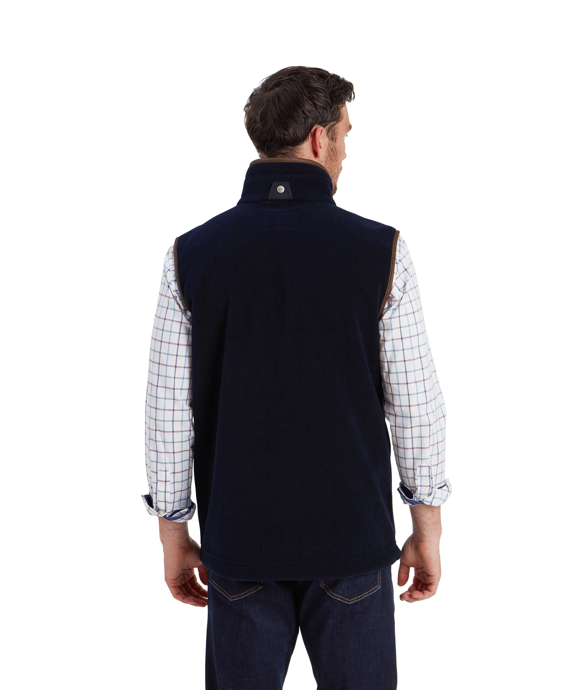 Oakham Fleece Gilet - Navy - Image 6