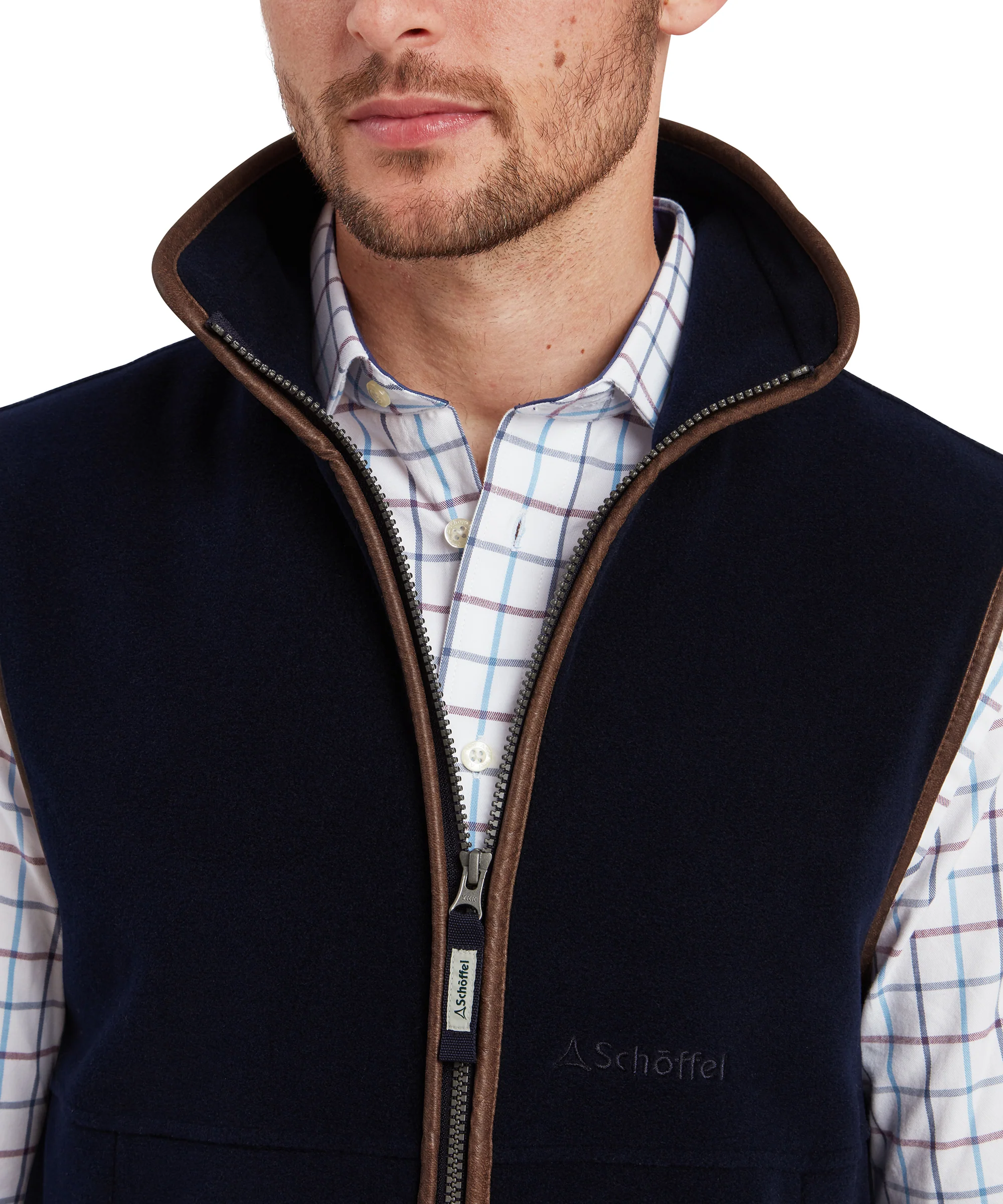 Oakham Fleece Gilet - Navy - Image 7