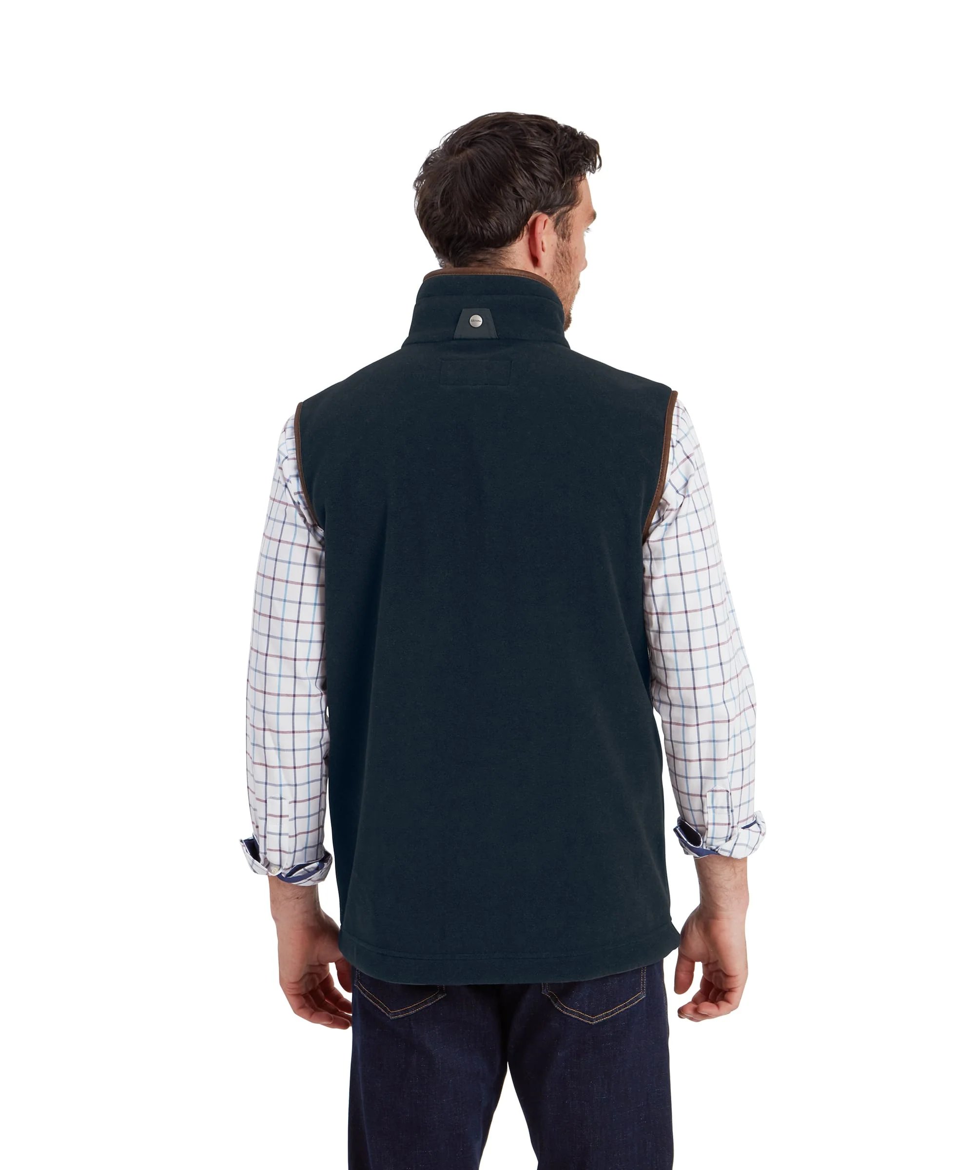 Oakham Fleece Gilet - Petrol Blue - Image 3
