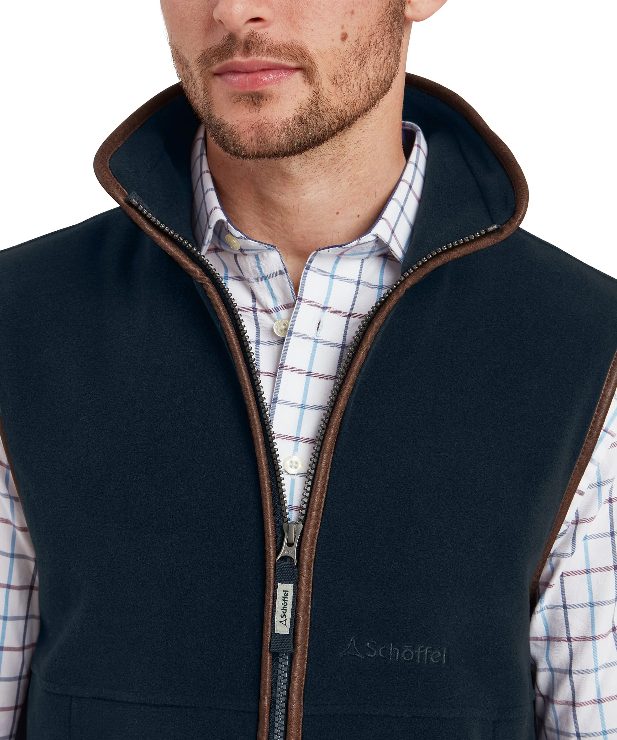 Oakham Fleece Gilet - Petrol Blue - Image 4