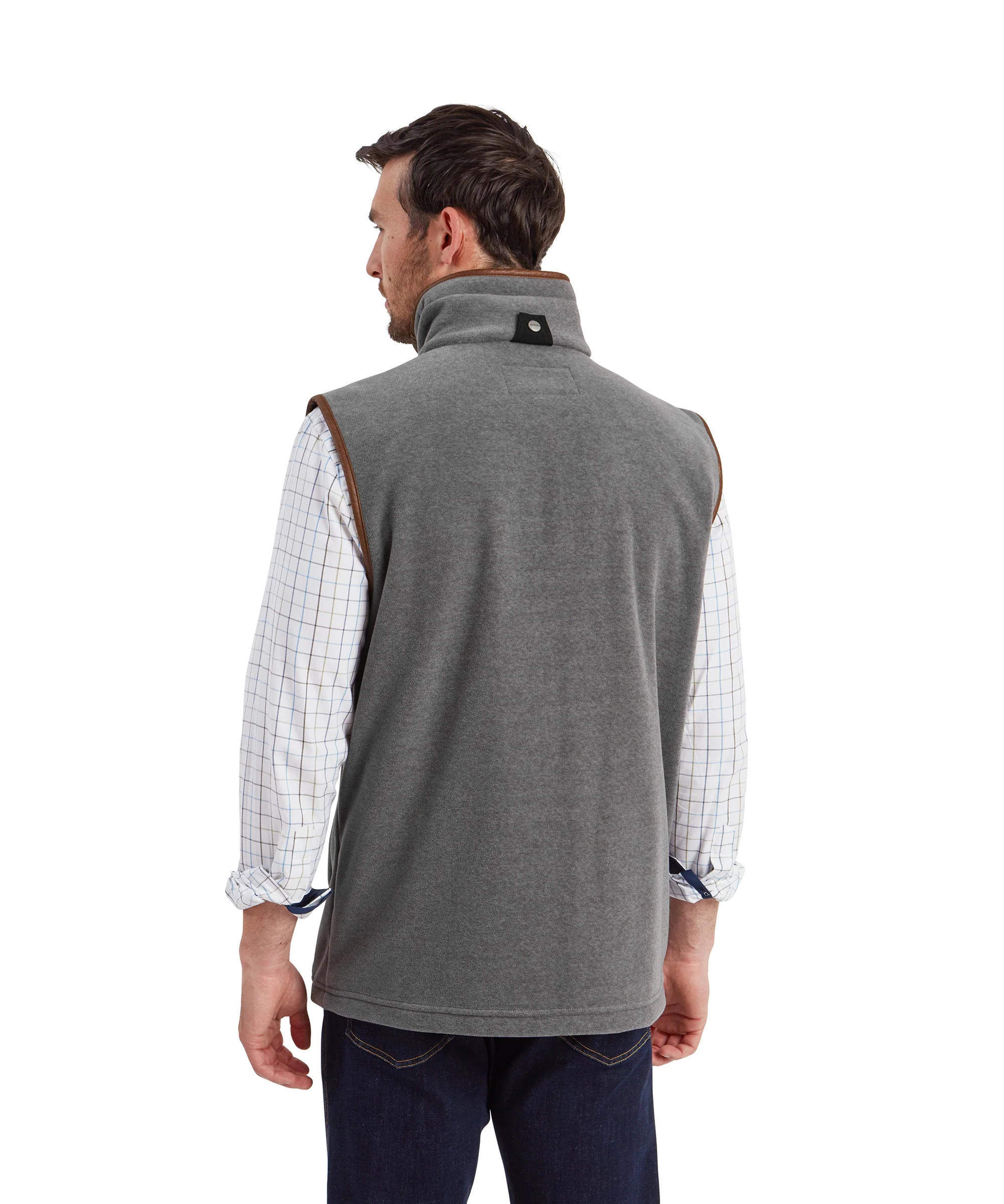 Oakham Fleece Gilet - Pewter - Image 4