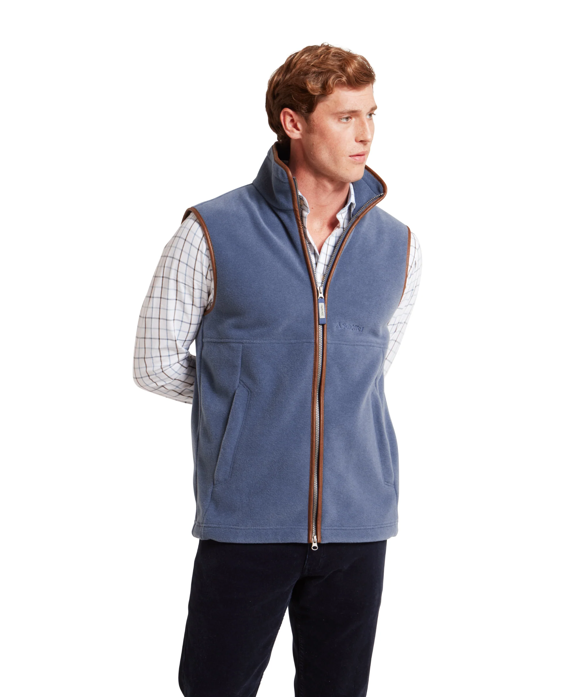 Oakham Fleece Gilet - Storm Blue - Image 2
