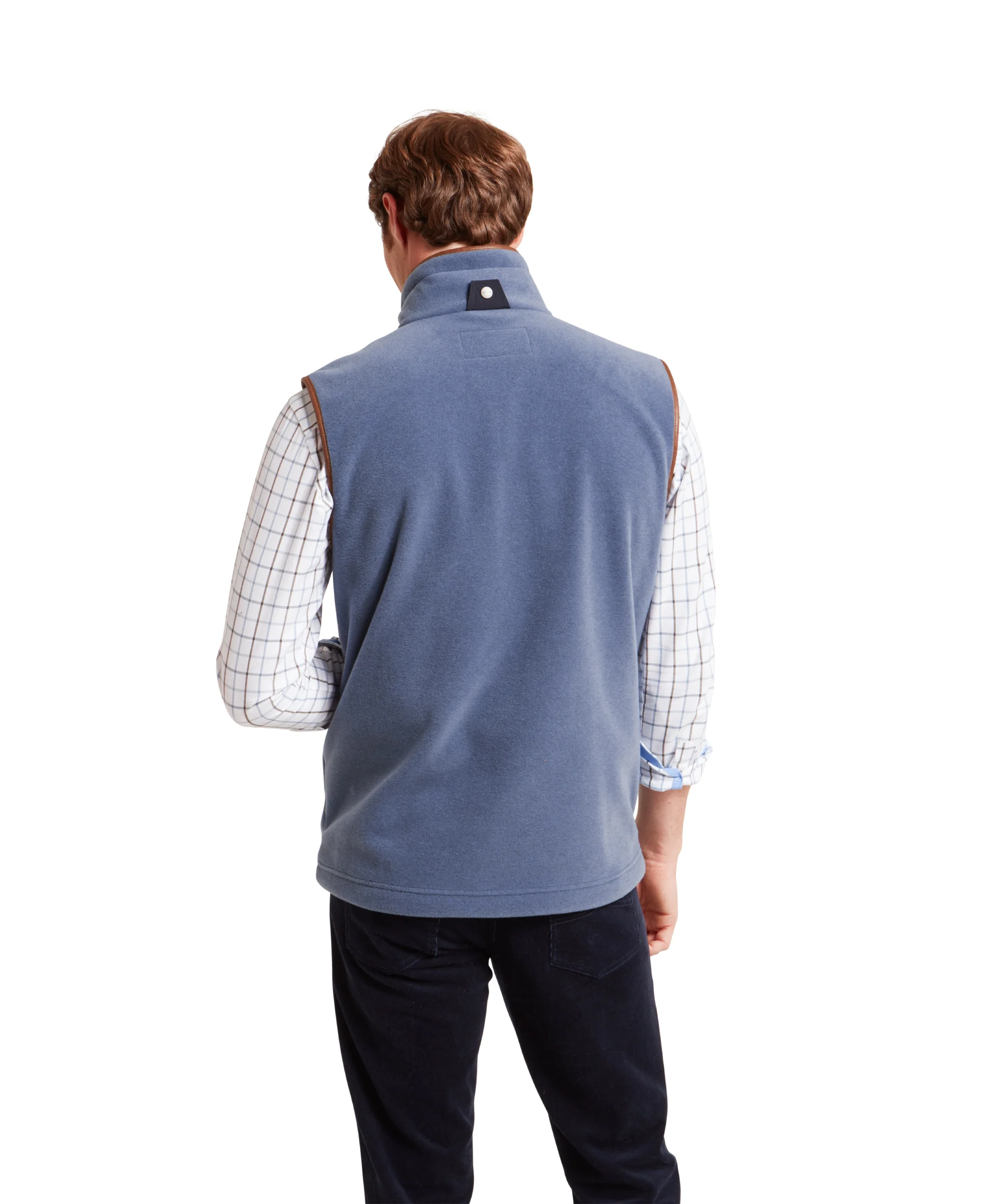 Oakham Fleece Gilet - Storm Blue - Image 7