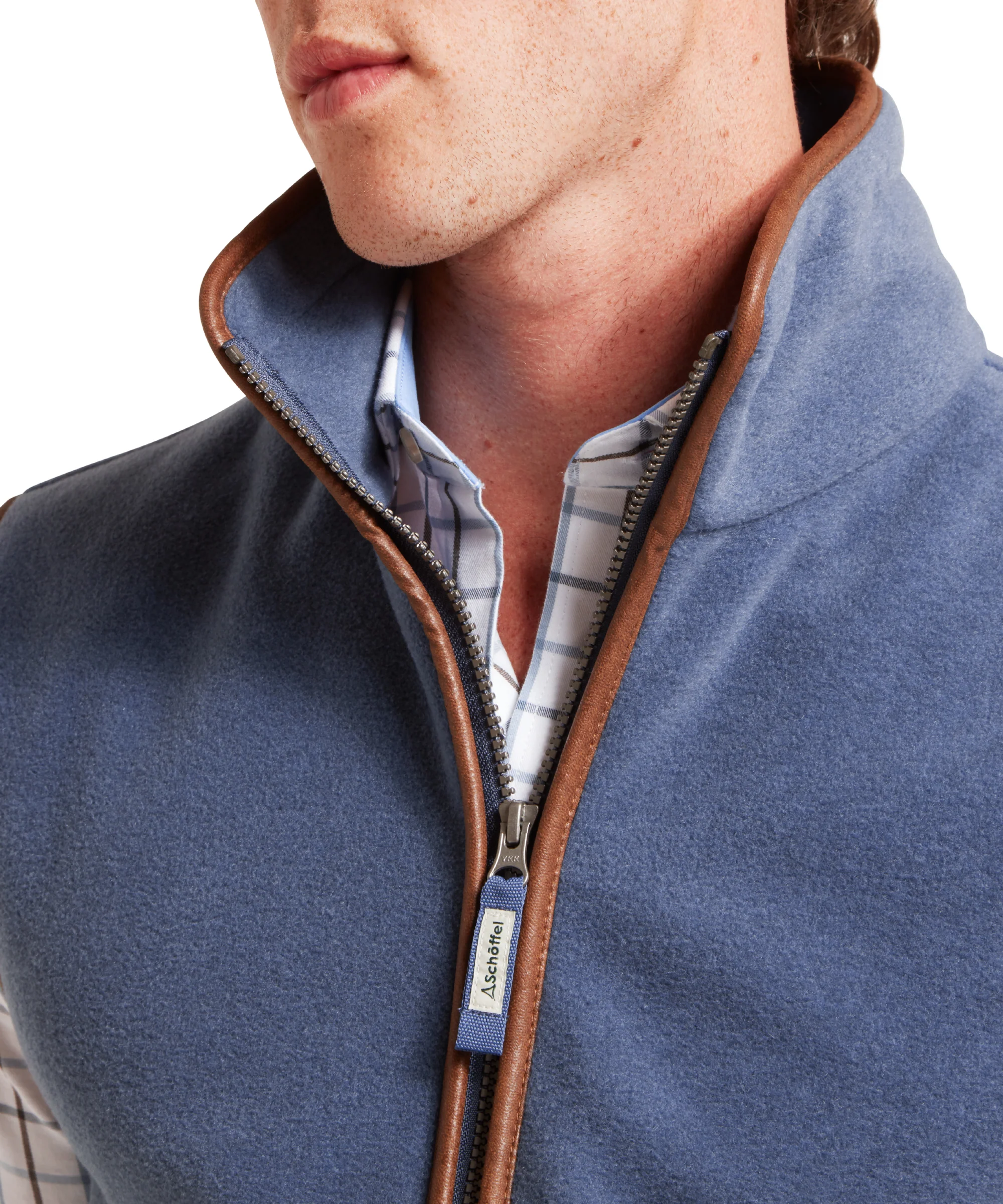 Oakham Fleece Gilet - Storm Blue - Image 8