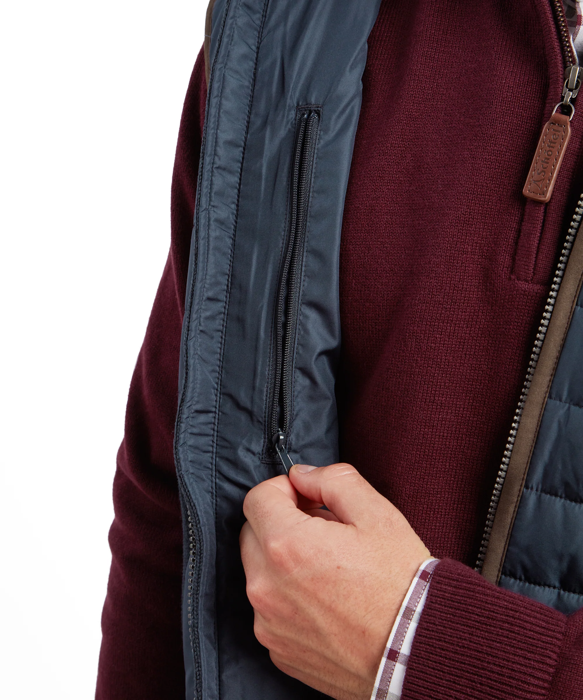Oakham Hybrid Gilet - Petrol Blue - Image 8