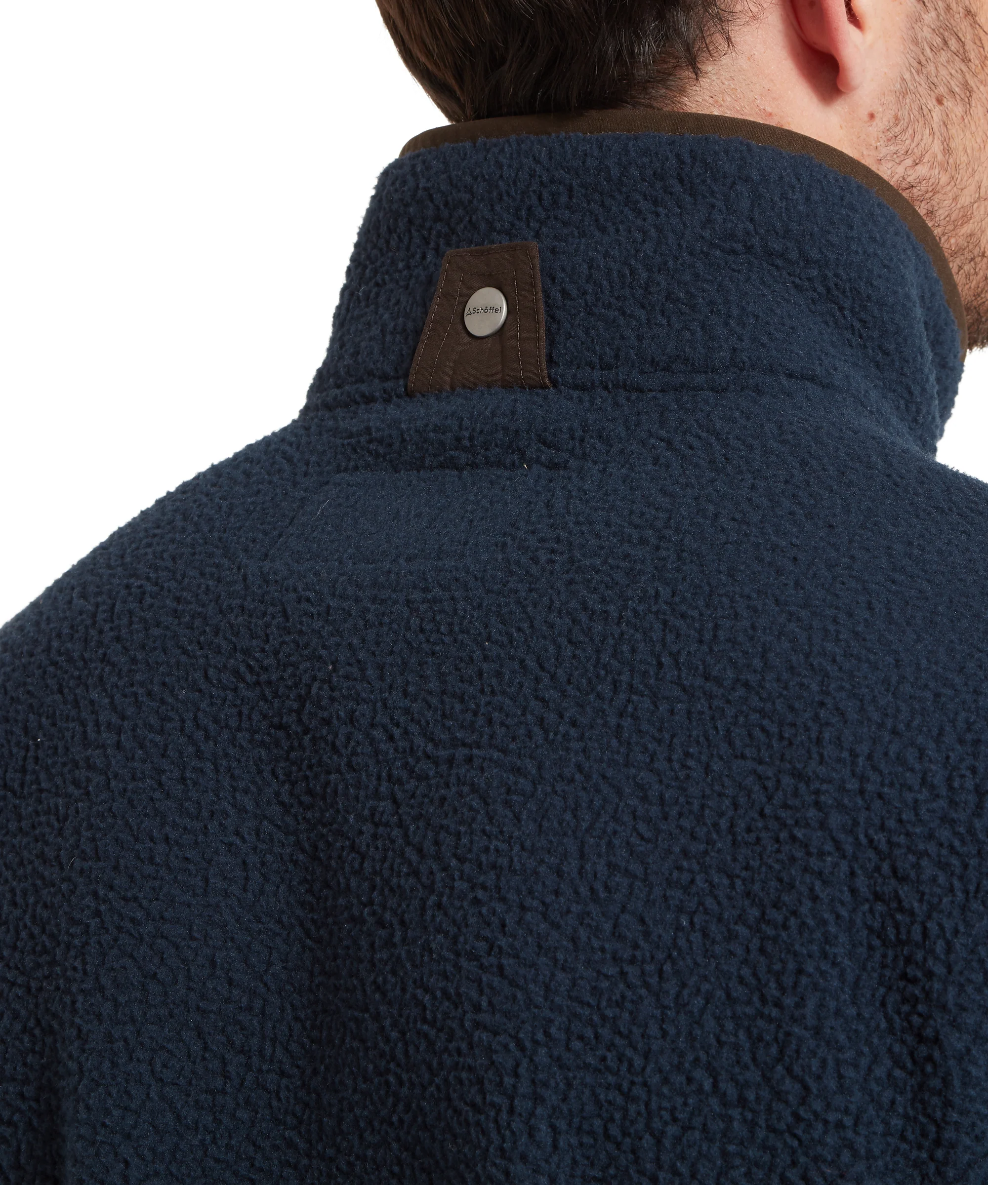 Oakham Retro Fleece Gilet - True Navy - Image 7