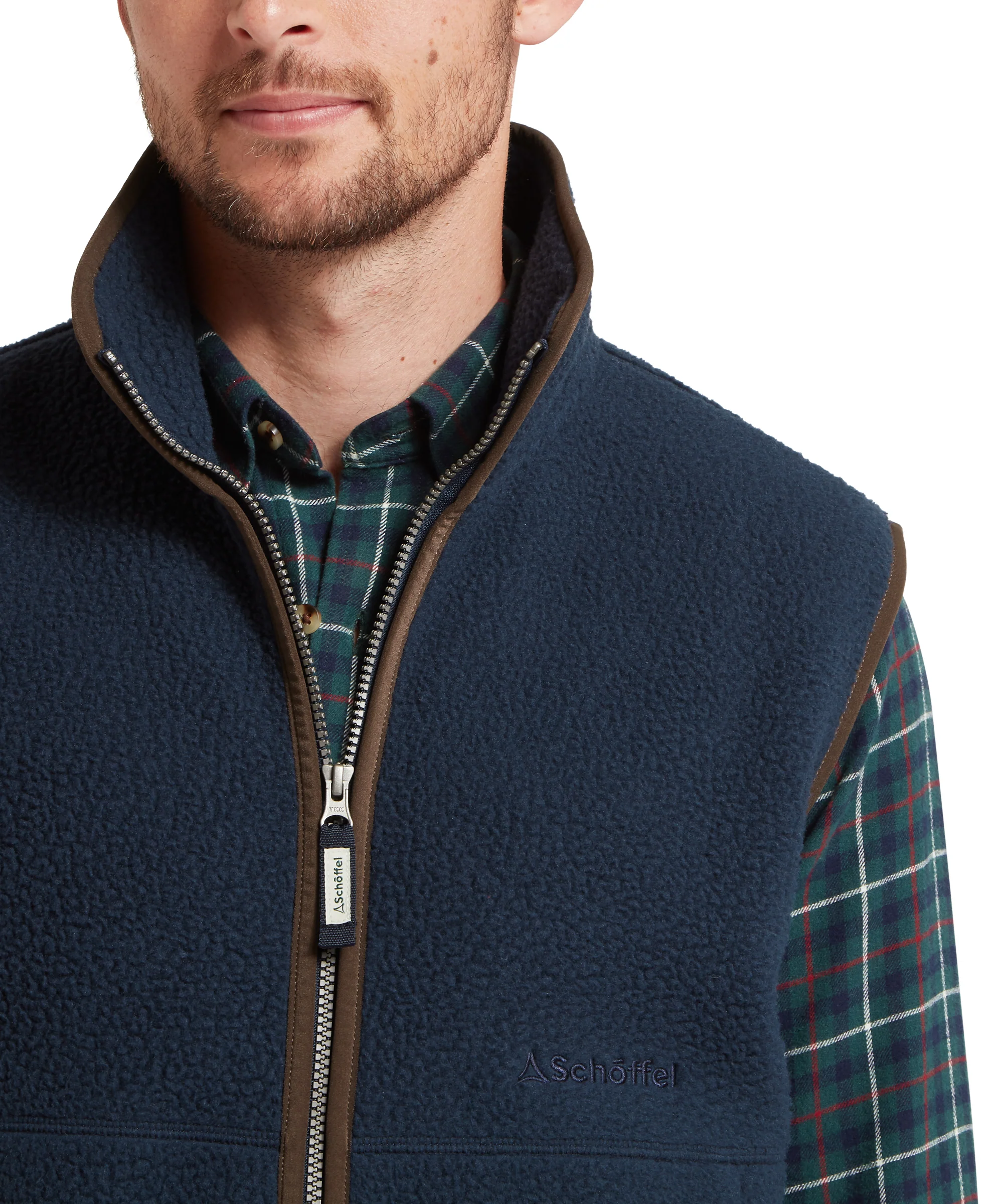 Oakham Retro Fleece Gilet - True Navy - Image 8