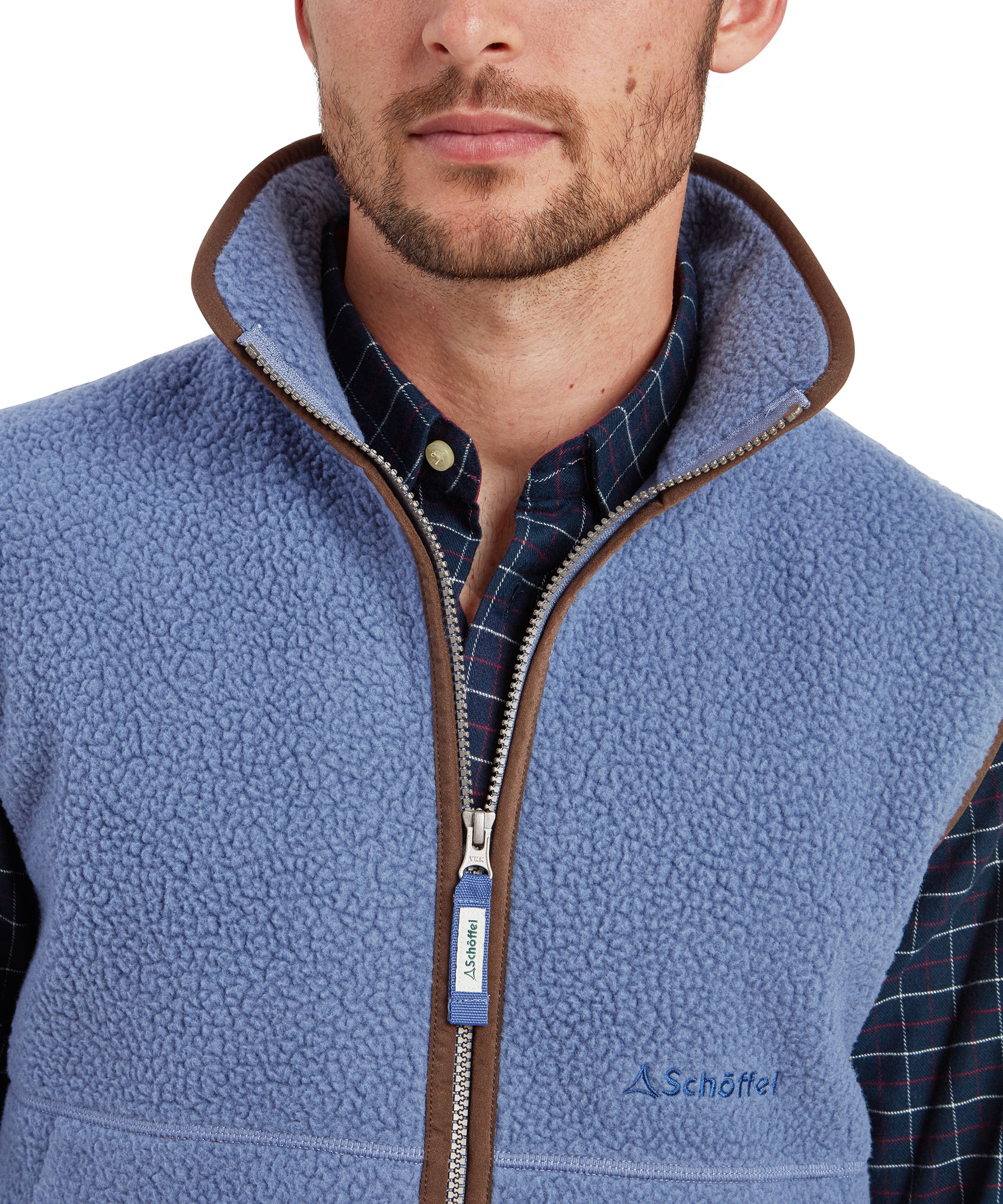 Oakham Retro Fleece Gilet - Vintage Navy - Image 6