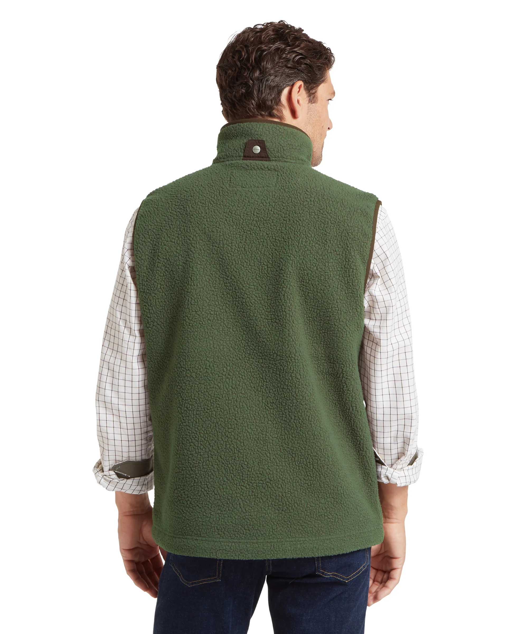 Oakham Retro Fleece Gilet - Woodland - Image 5
