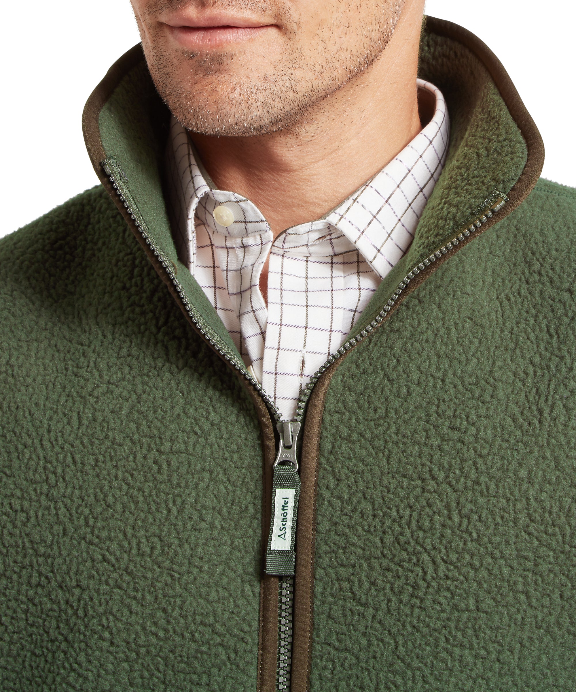 Oakham Retro Fleece Gilet - Woodland - Image 6