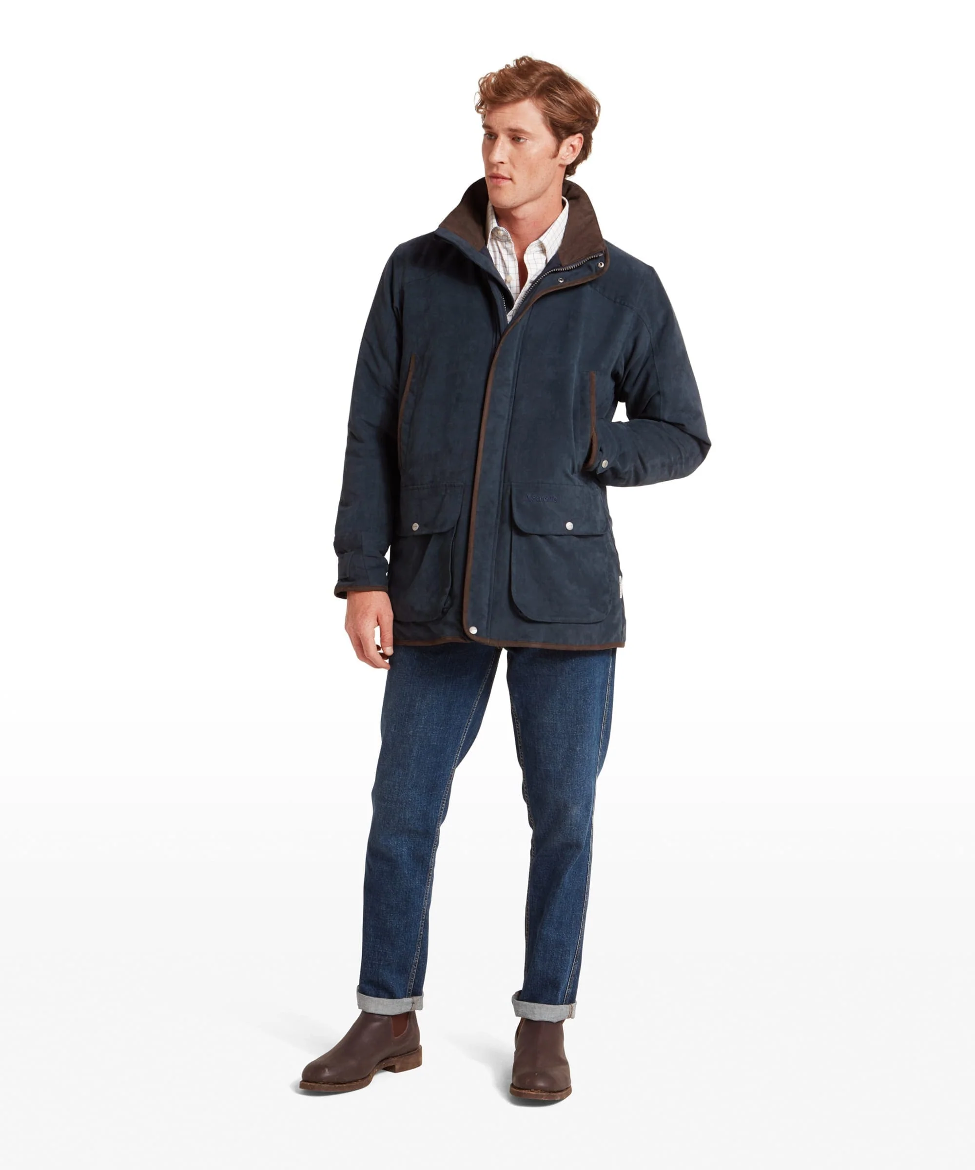 Oundle Country Coat - Carbon Navy - Image 4