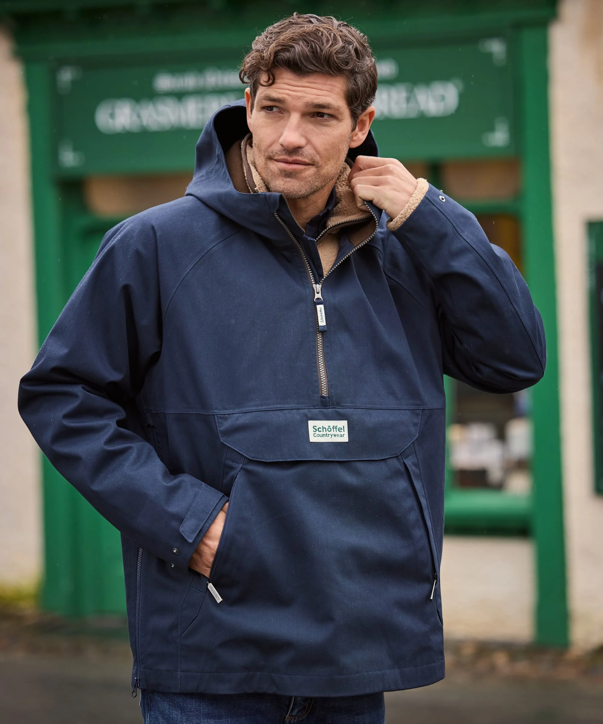 Overton Waterproof Anorak - Navy - Image 2