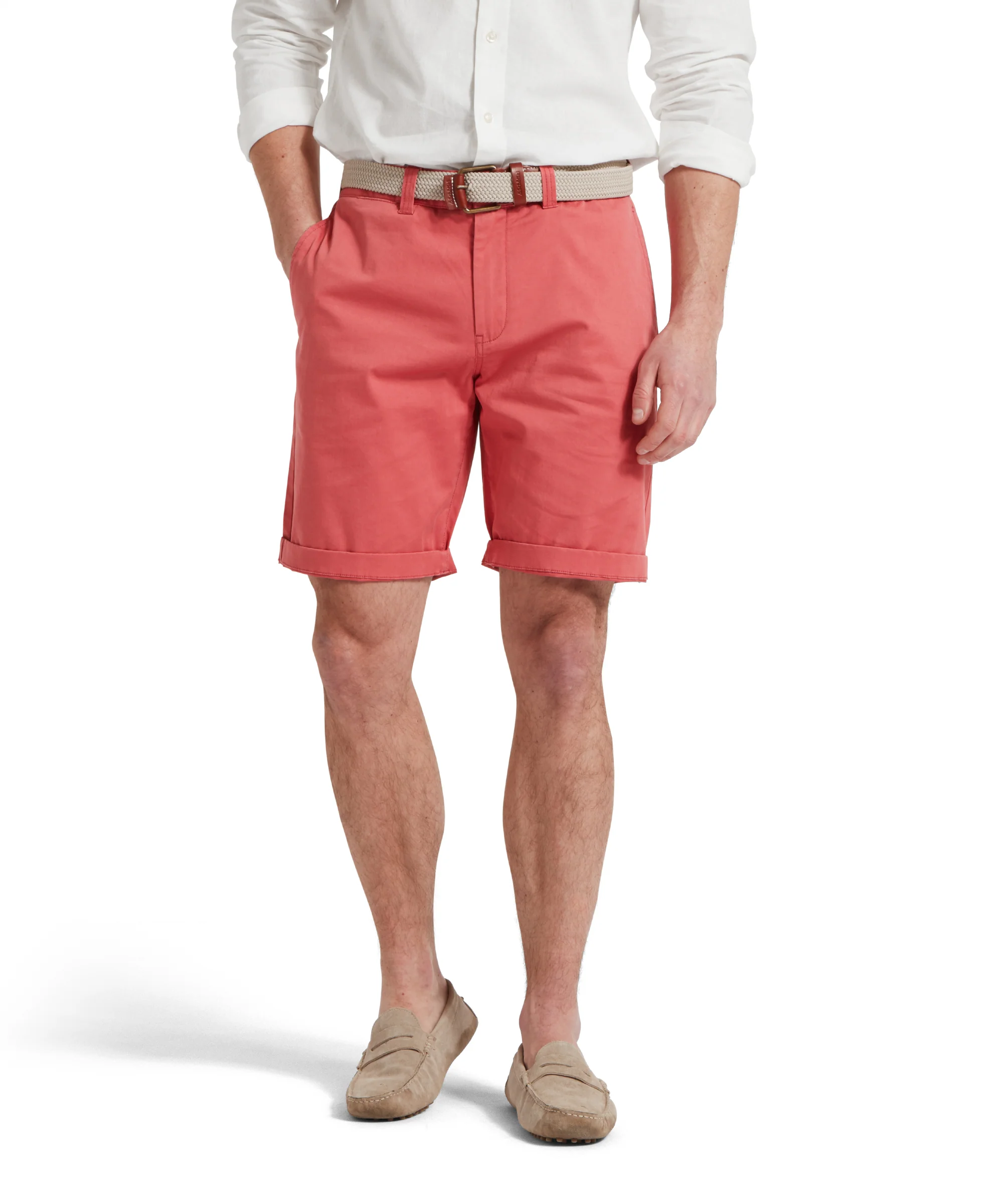 Paul Chino Shorts - Coral - Image 3