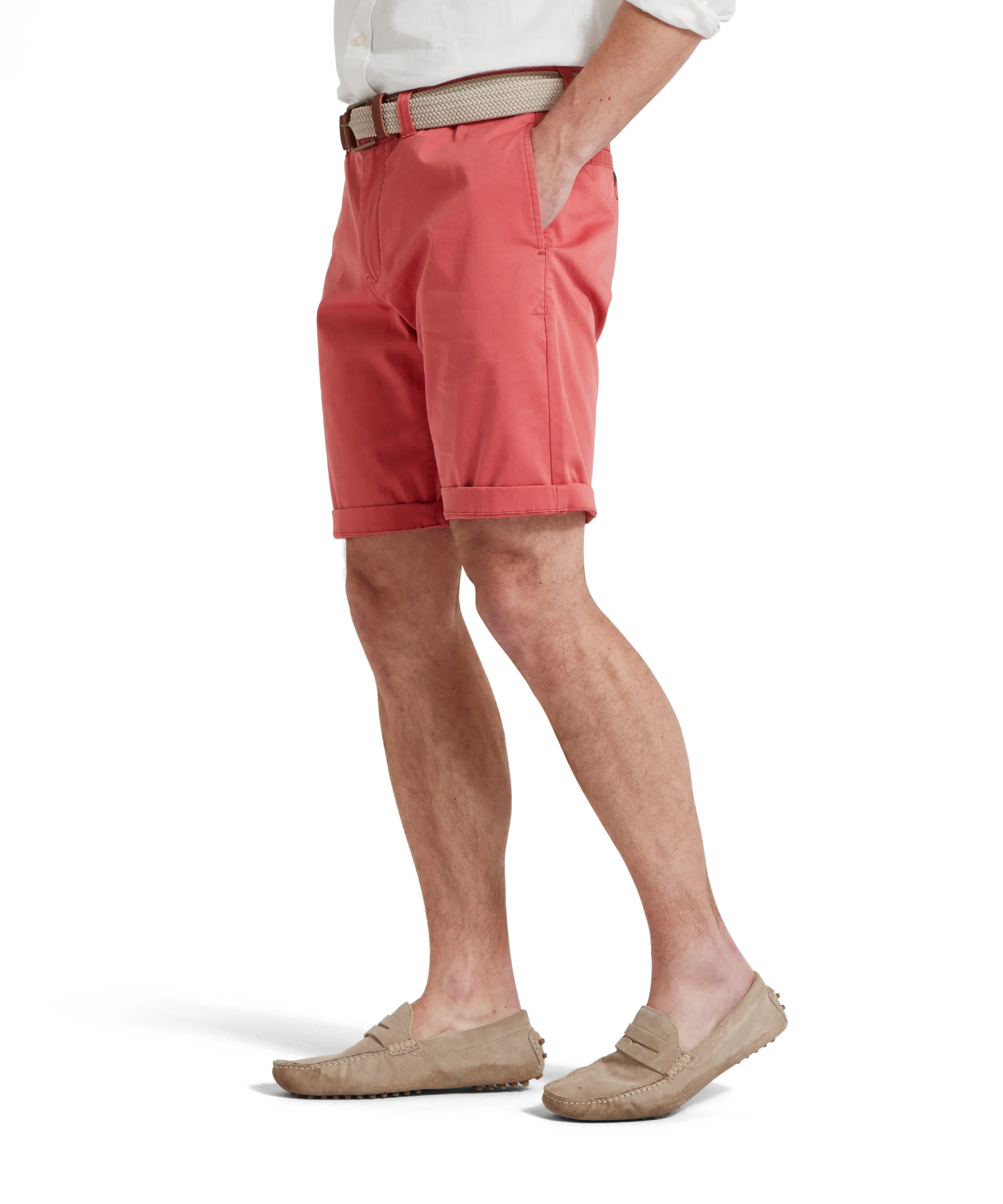 Paul Chino Shorts - Coral - Image 5