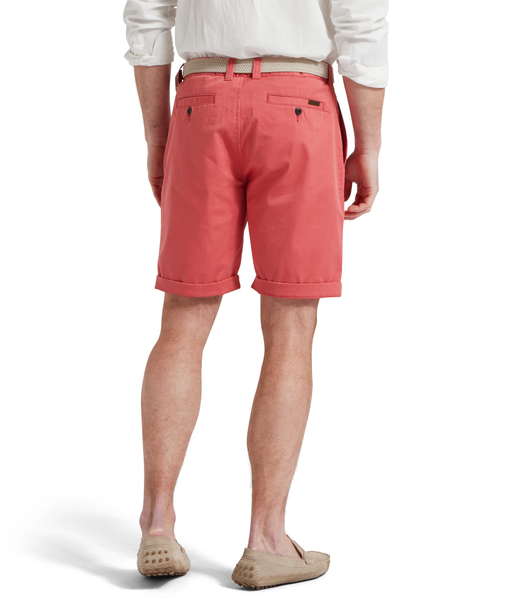 Paul Chino Shorts - Coral - Image 6