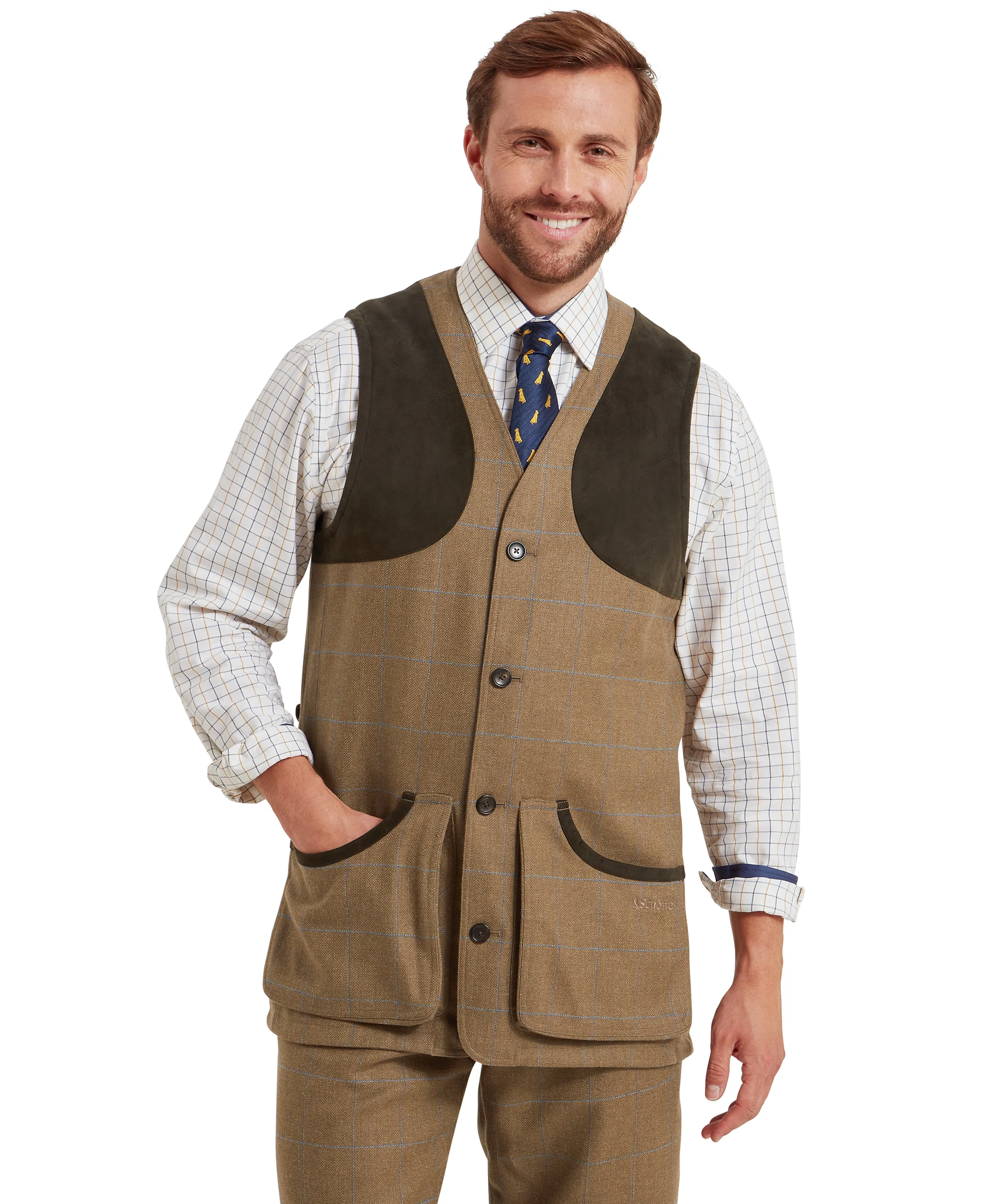 Ptarmigan Tweed Waistcoat II - Corry Tweed - Image 2