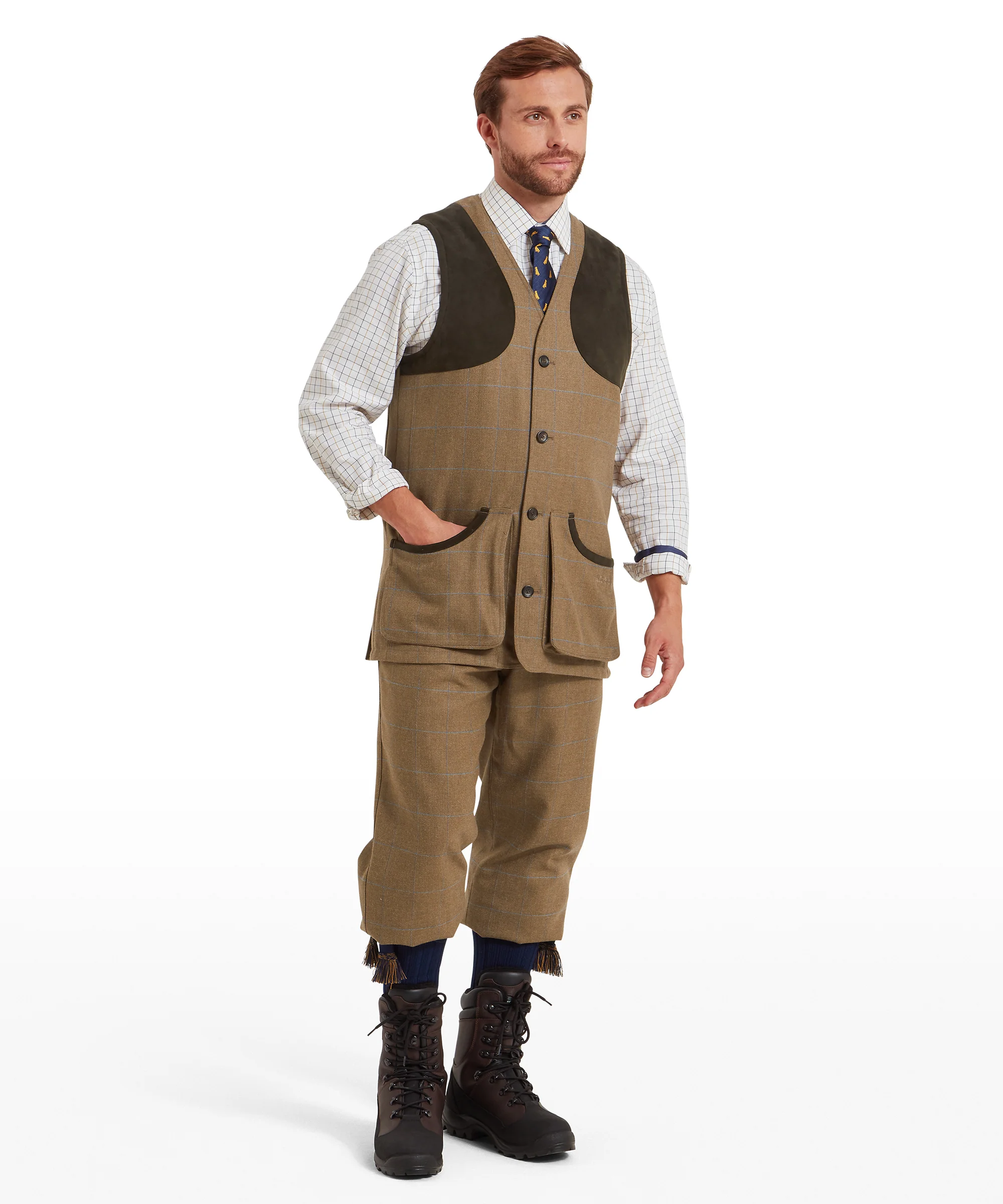 Ptarmigan Tweed Waistcoat II - Corry Tweed - Image 3