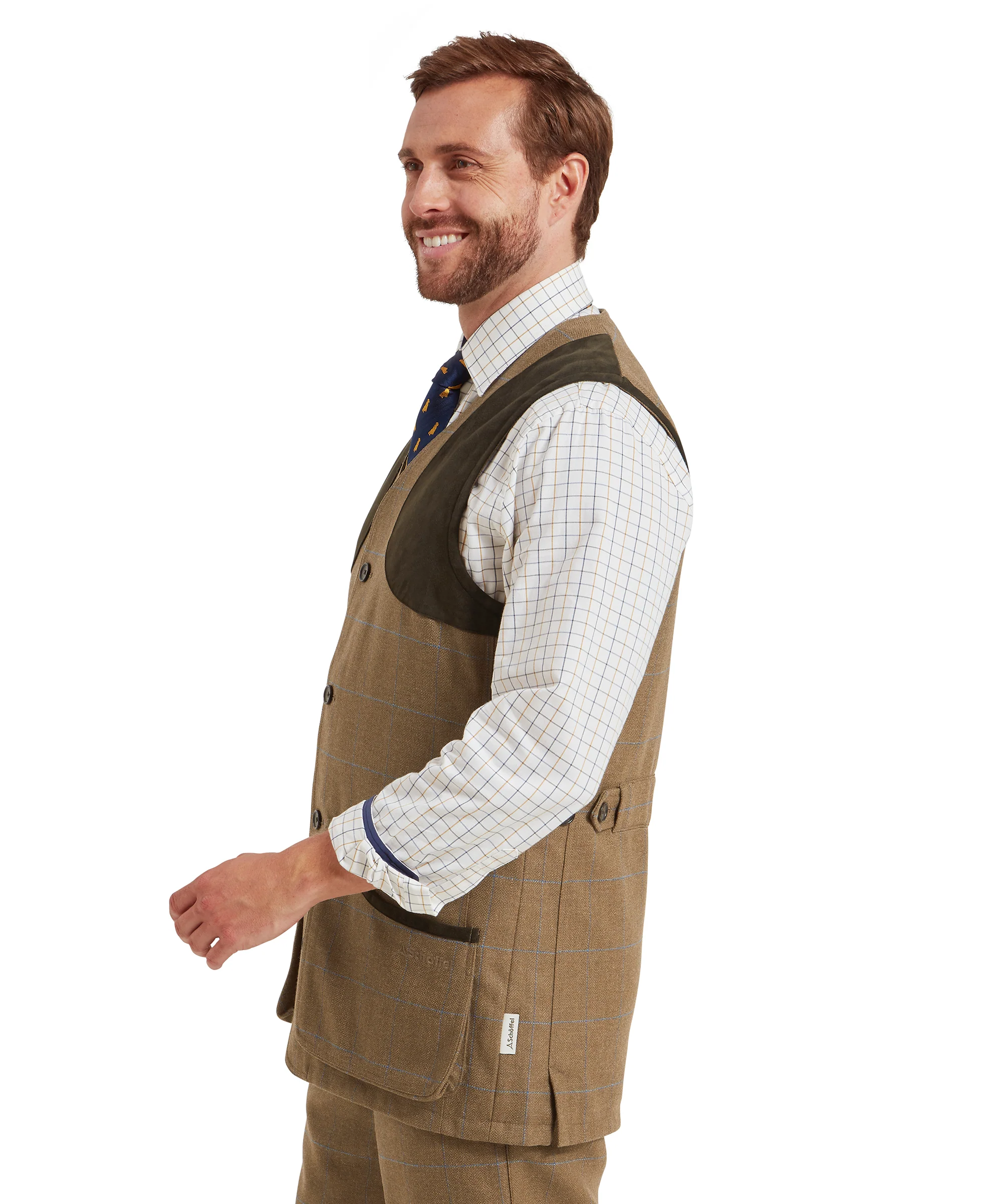 Ptarmigan Tweed Waistcoat II - Corry Tweed - Image 4
