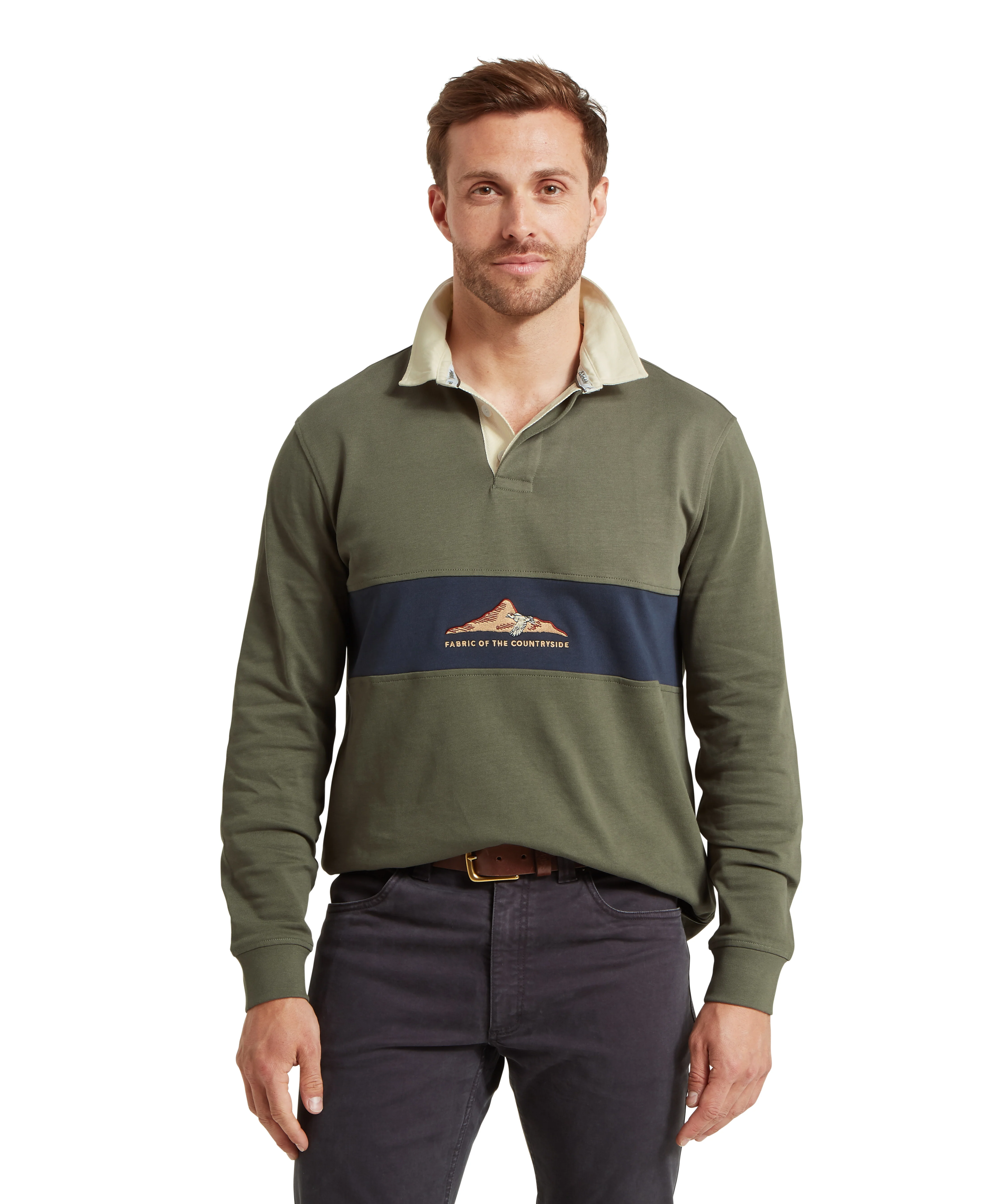 Saunton Rugby Top - Beetle Green - Image 2