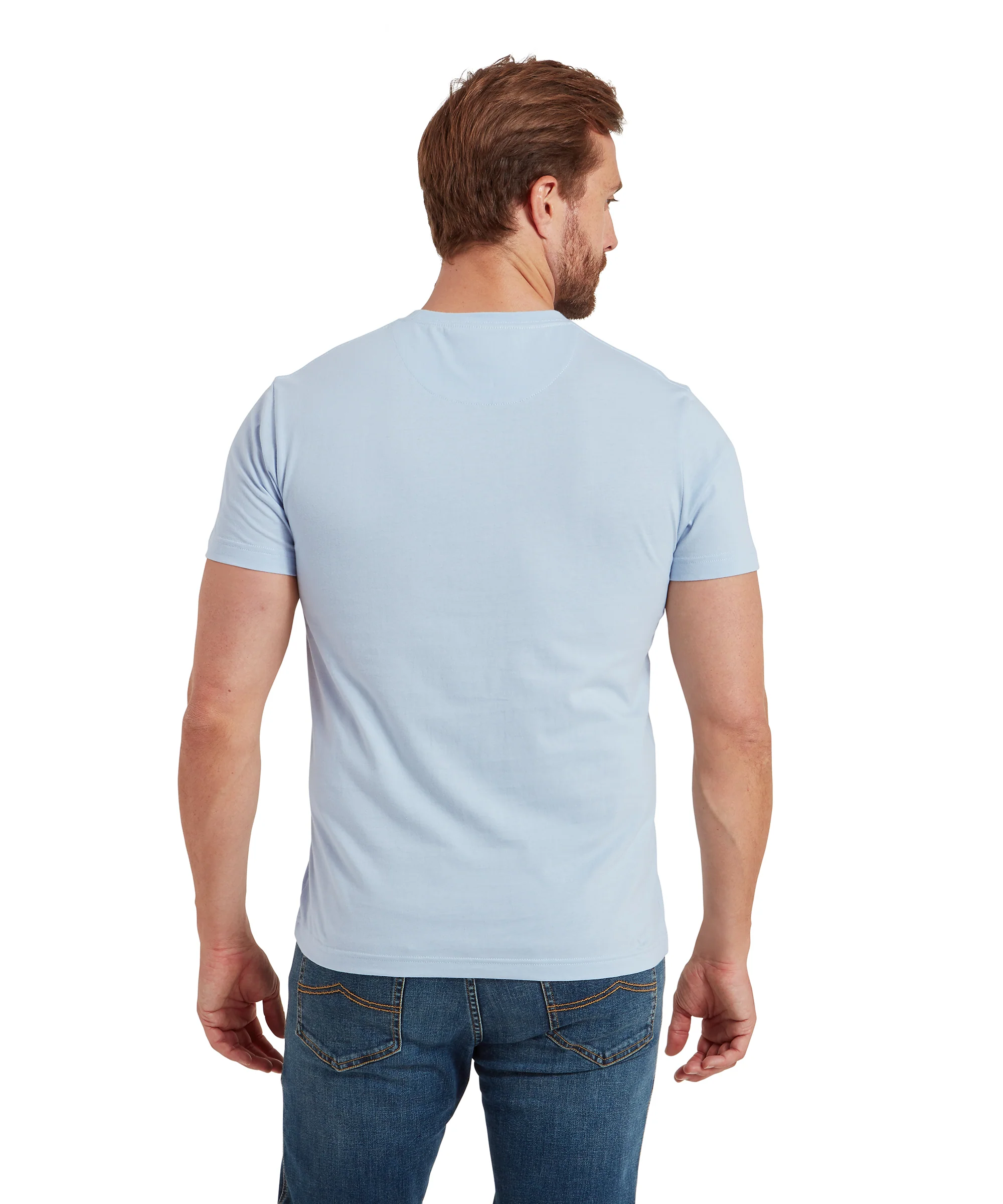 Schoffel Heritage T Shirt - Pale Blue - Image 5