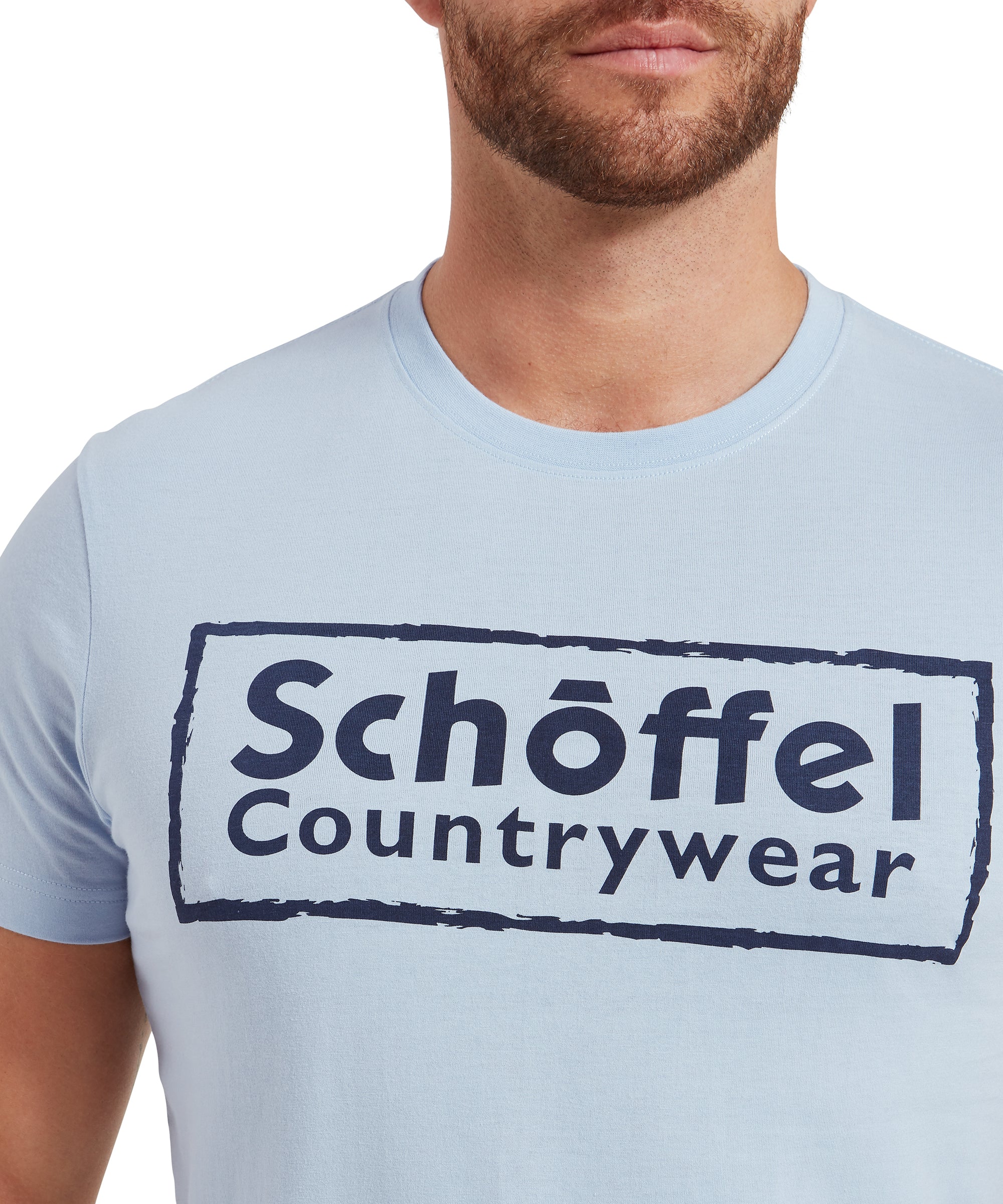 Schoffel Heritage T Shirt - Pale Blue - Image 6