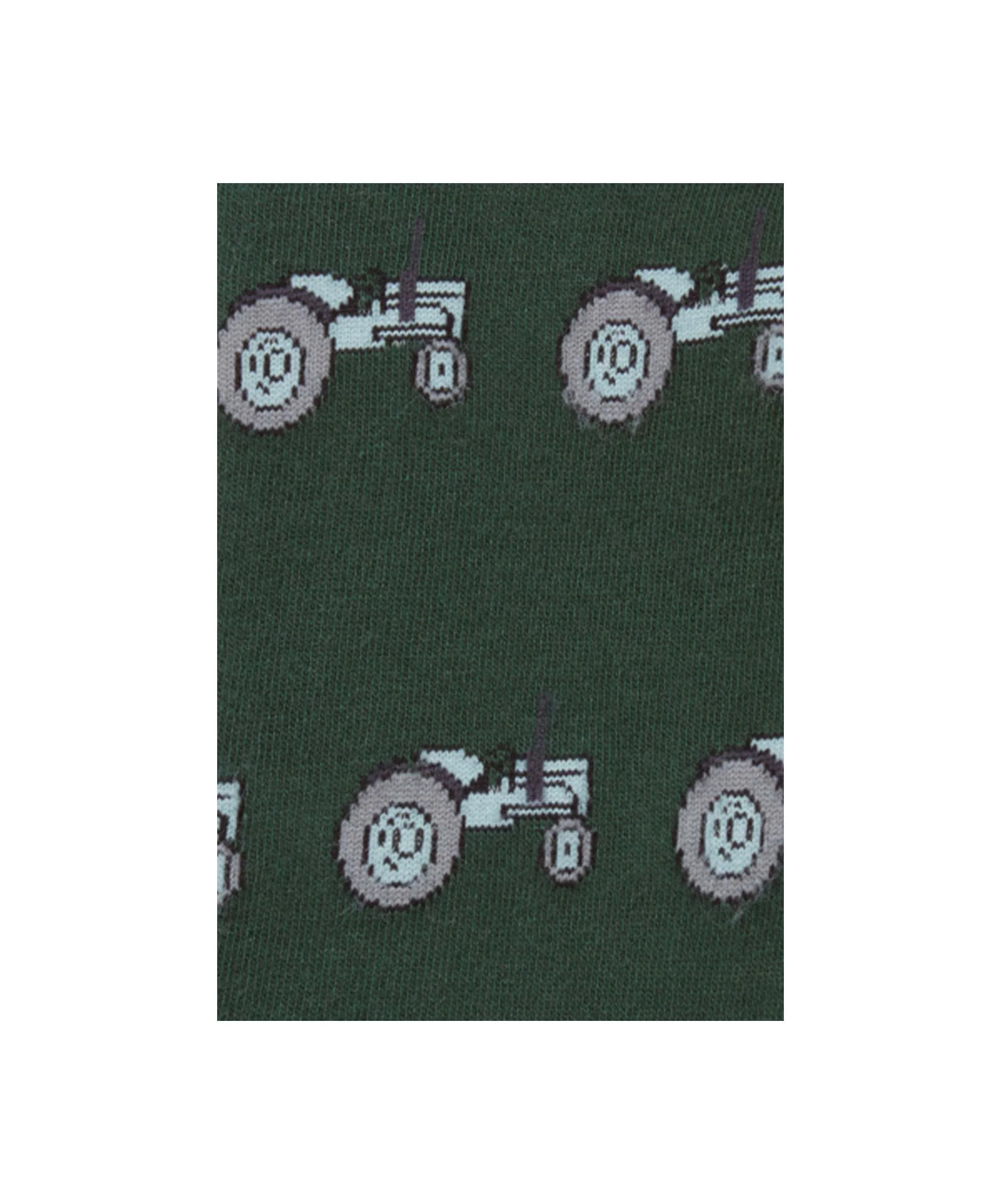 Men's Single Cotton Sock - Grey Tractor - Image 2